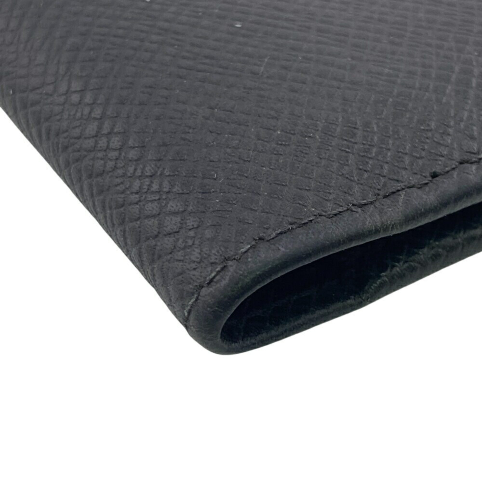 Louis Vuitton Black Leather Wallet (Bi-Fold) (Pre-Owned)