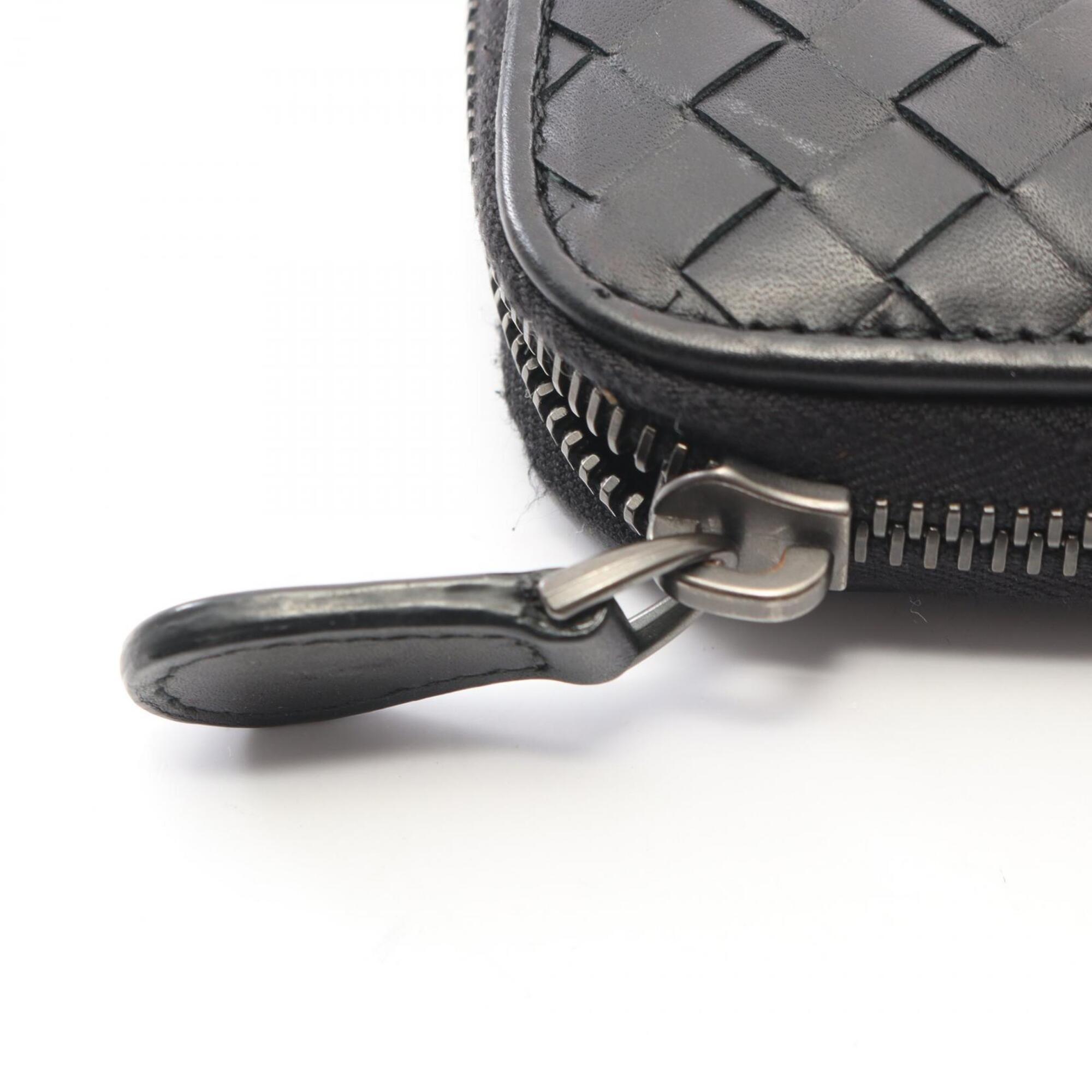 Bottega Veneta Black Leather Long Wallet (Bi-Fold) (Pre-Owned)