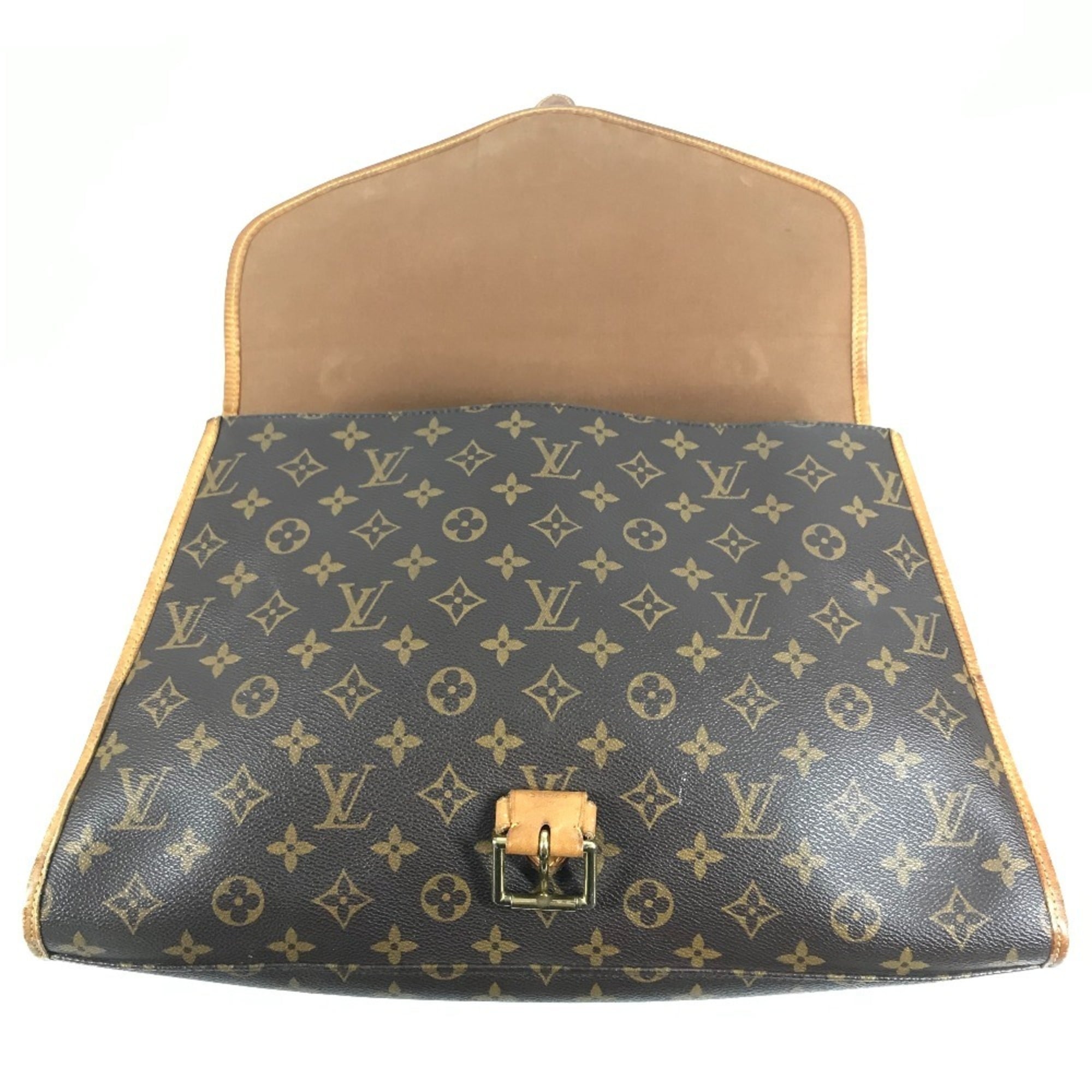 Louis Vuitton Brown Monogram Handbag Shoulder Bag (Pre-Owned)