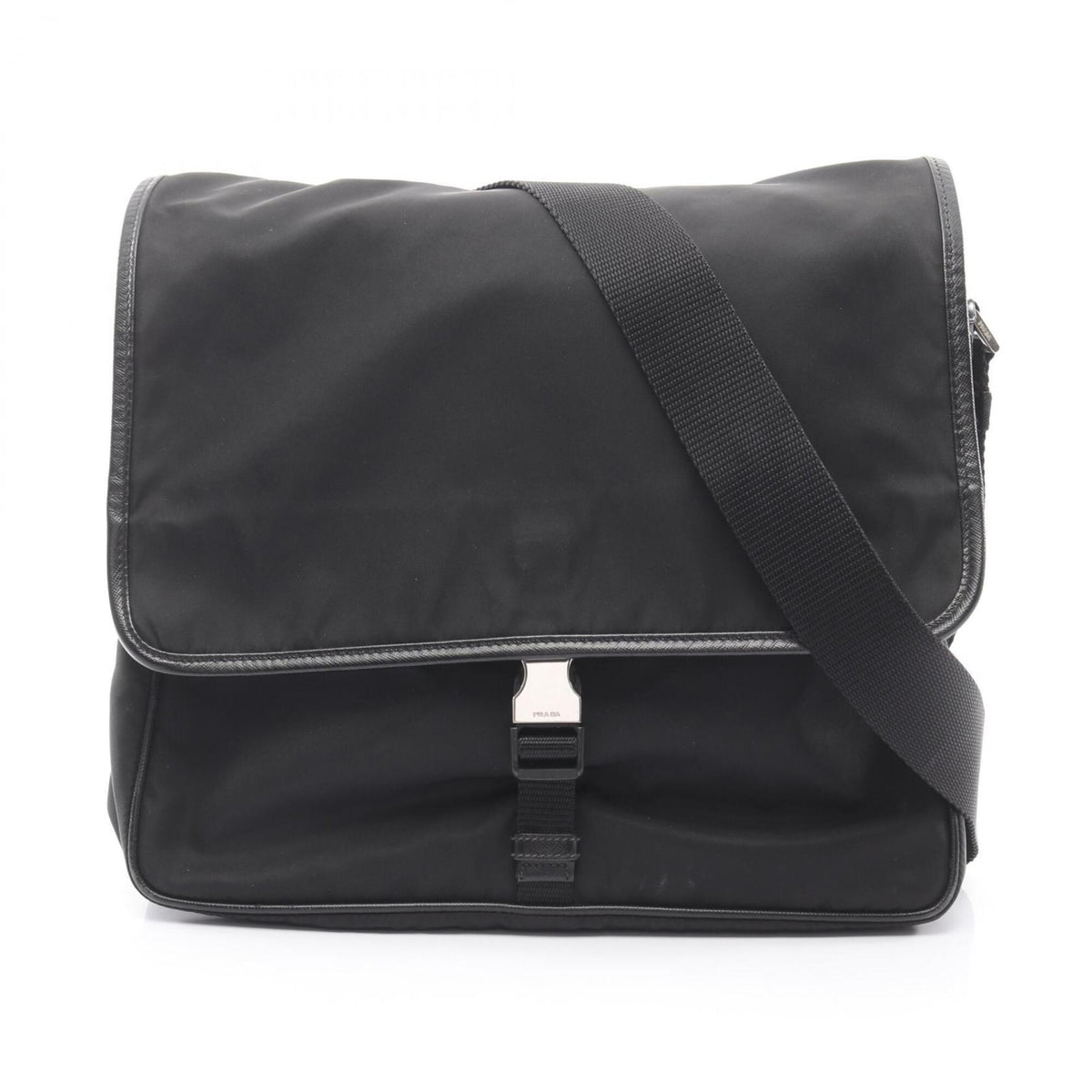 Prada Black Nylon Handbag Shoulder Bag (Pre-Owned)