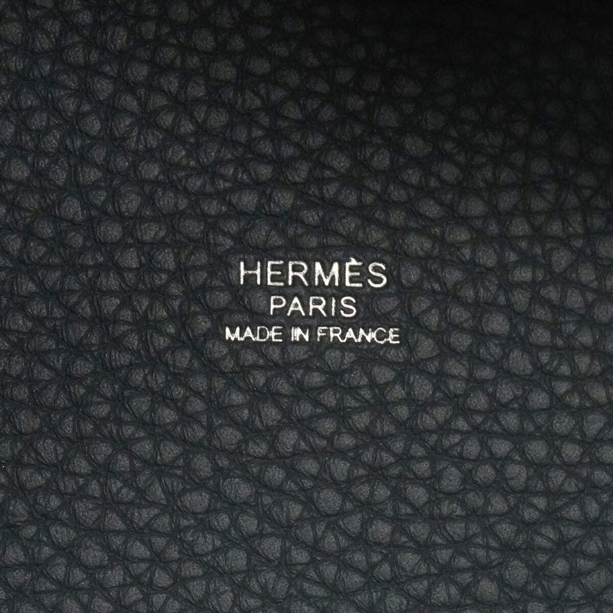Hermes Blue Taurillon Clemence Leather Handbag (Pre-Owned)