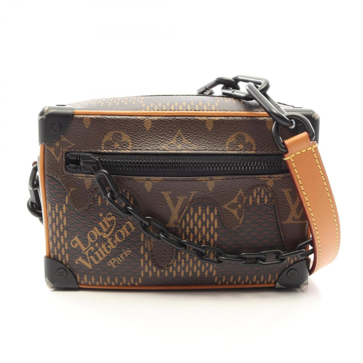 Louis Vuitton Brown Damier Canvas Coated Canvas Leather Handbag Shoulder Bag (Pre-Owned)