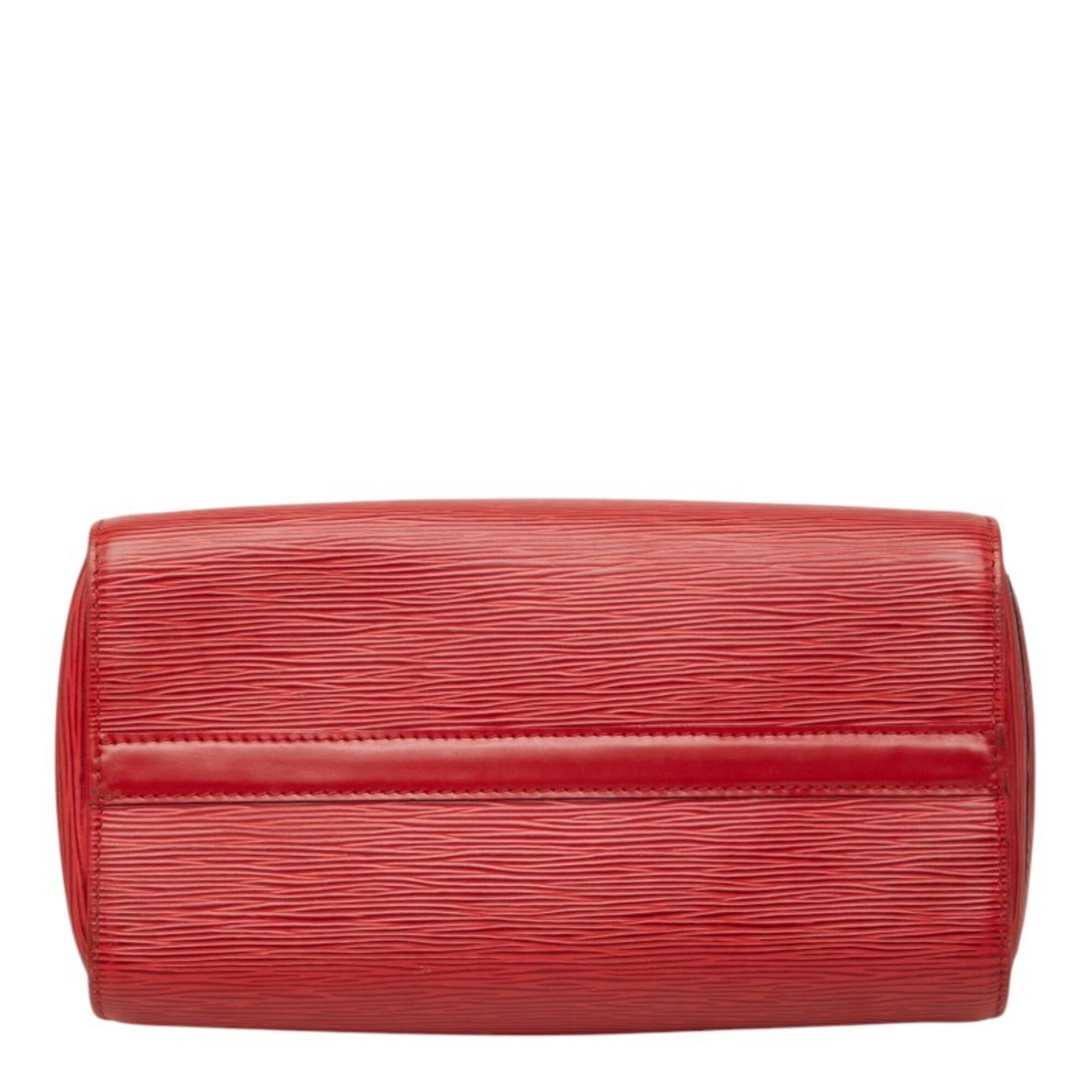 Louis Vuitton Castilian Red Leather Boston Bag Handbag (Pre-Owned)