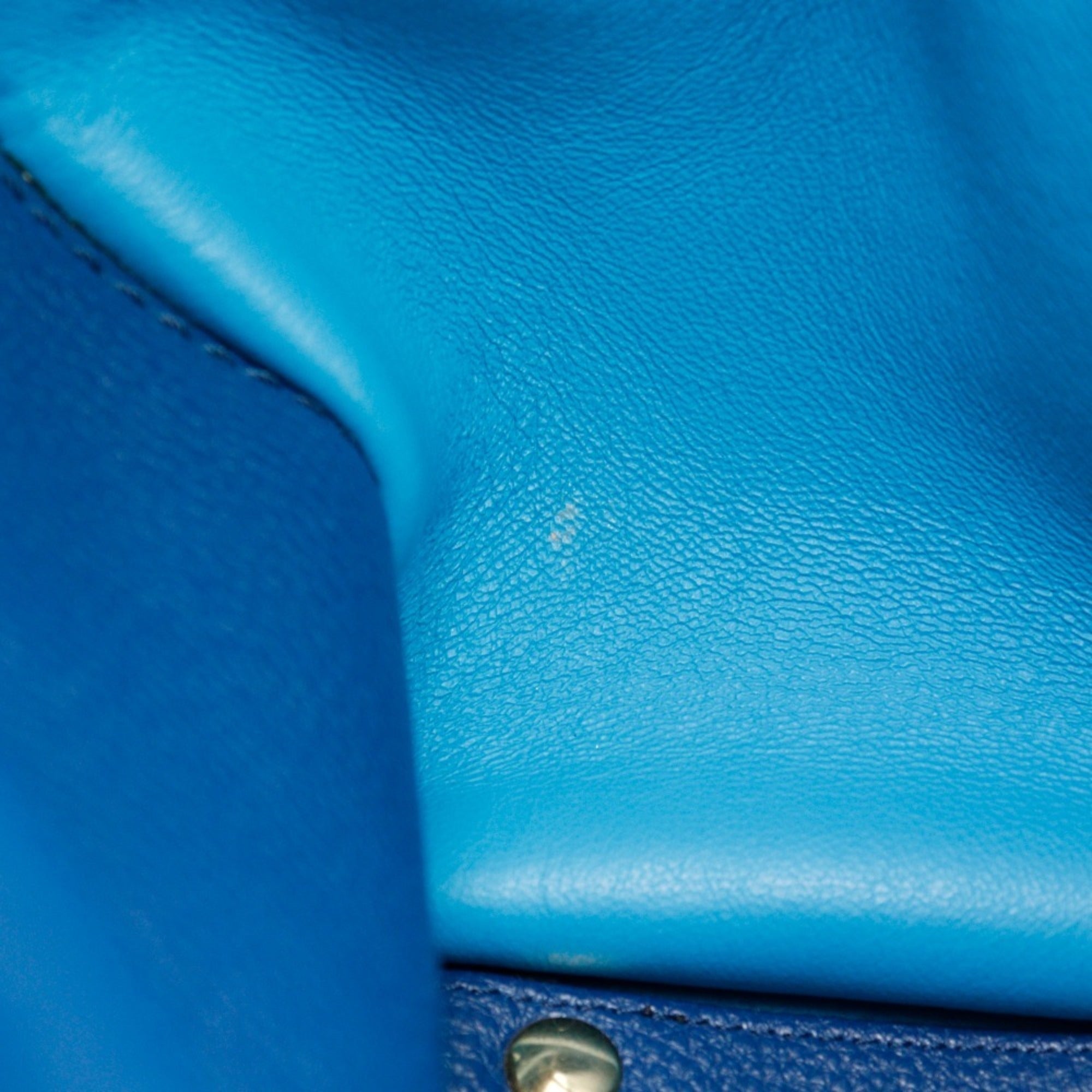 Salvatore Ferragamo Blue Leather Tote Bag (Pre-Owned)