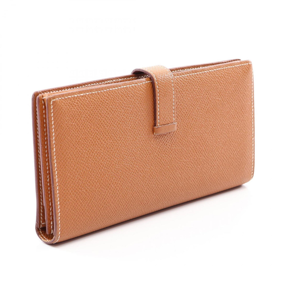 Hermes Brown Epsom Leather Long Wallet (Bi-Fold) (Pre-Owned)