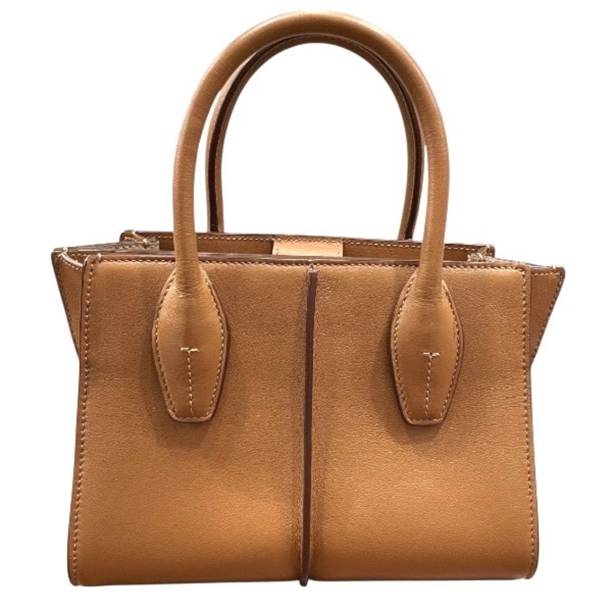 Tod's Brown Leather Handbag Shoulder Bag (Pre-Owned)