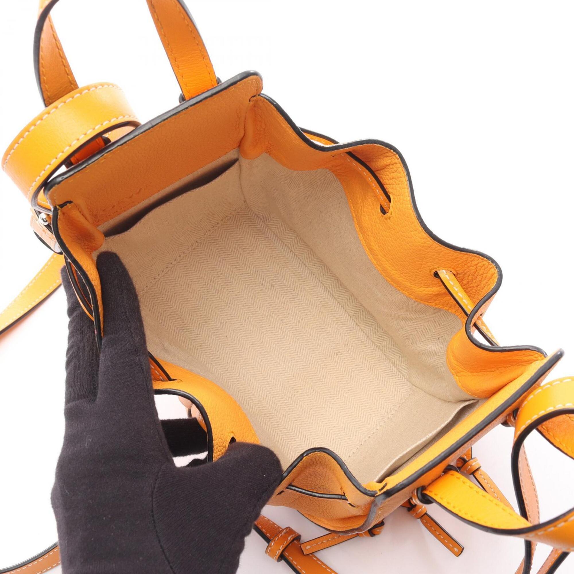 Loewe Orange Leather Handbag (Pre-Owned)