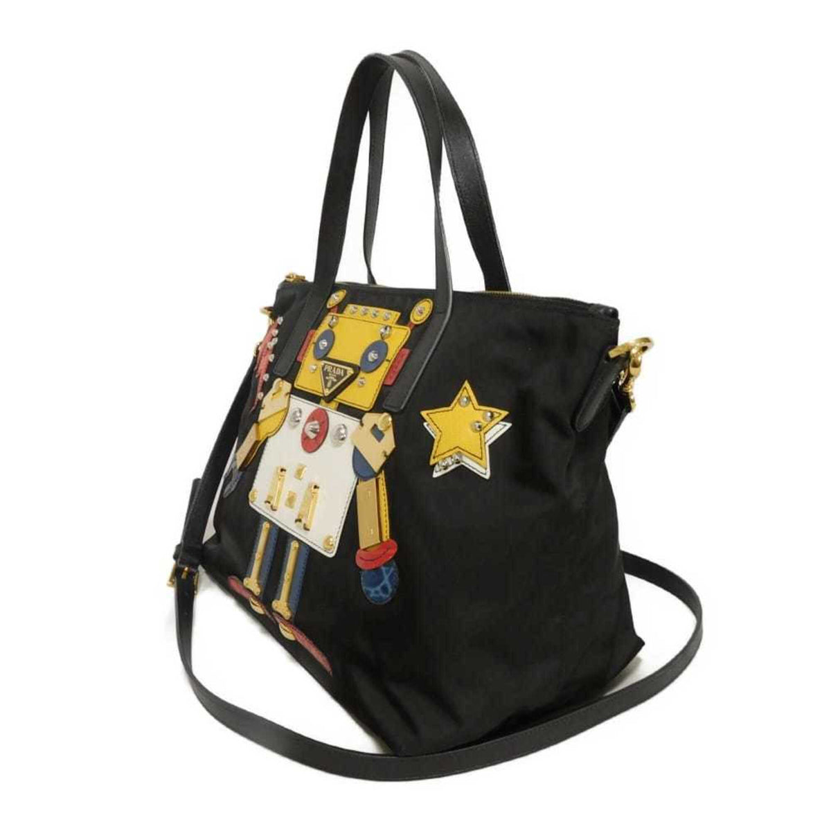 Prada Black Nylon Tote Bag (Pre-Owned)
