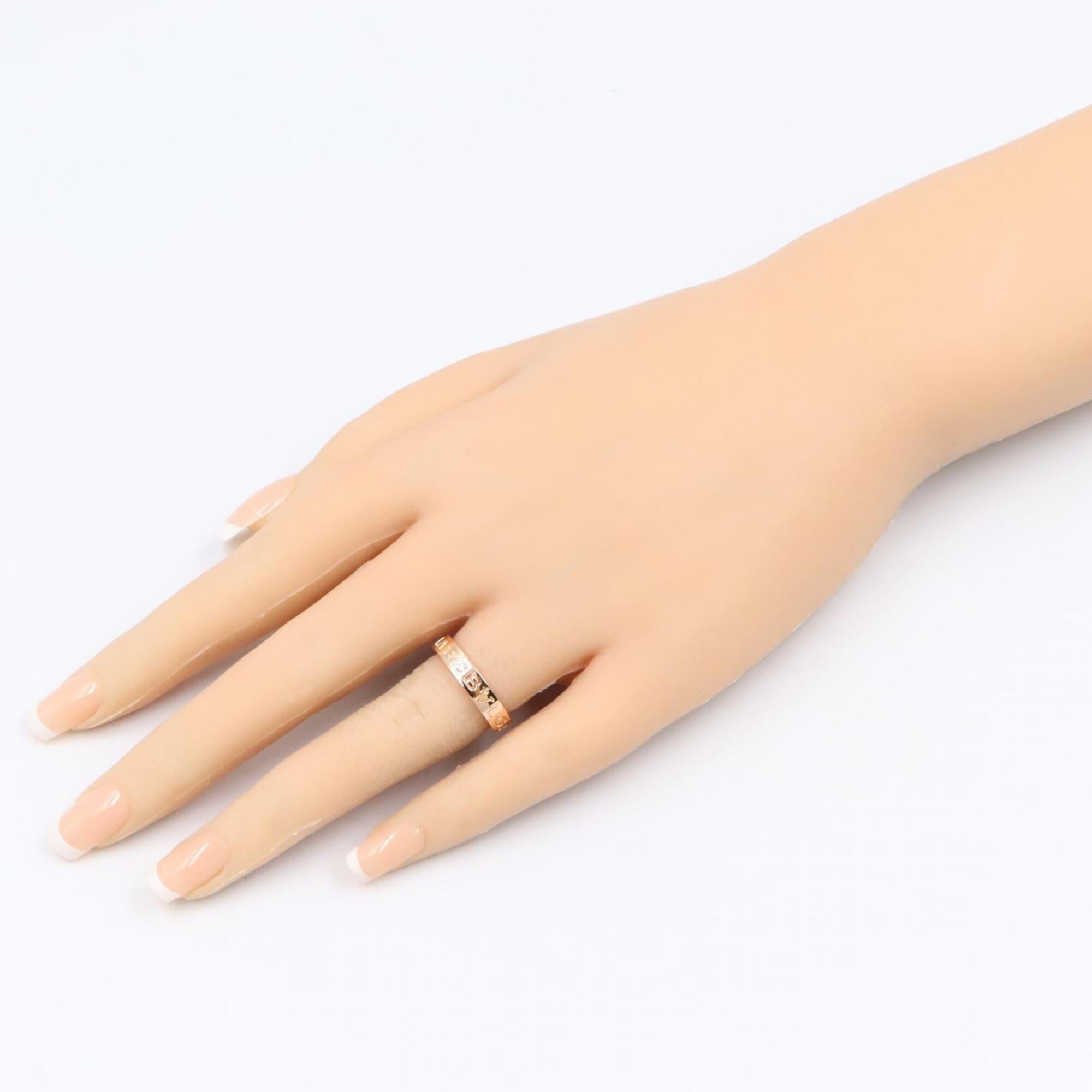 Bvlgari Gold Clear Pink Gold (18K) Band Ring (Pre-Owned)