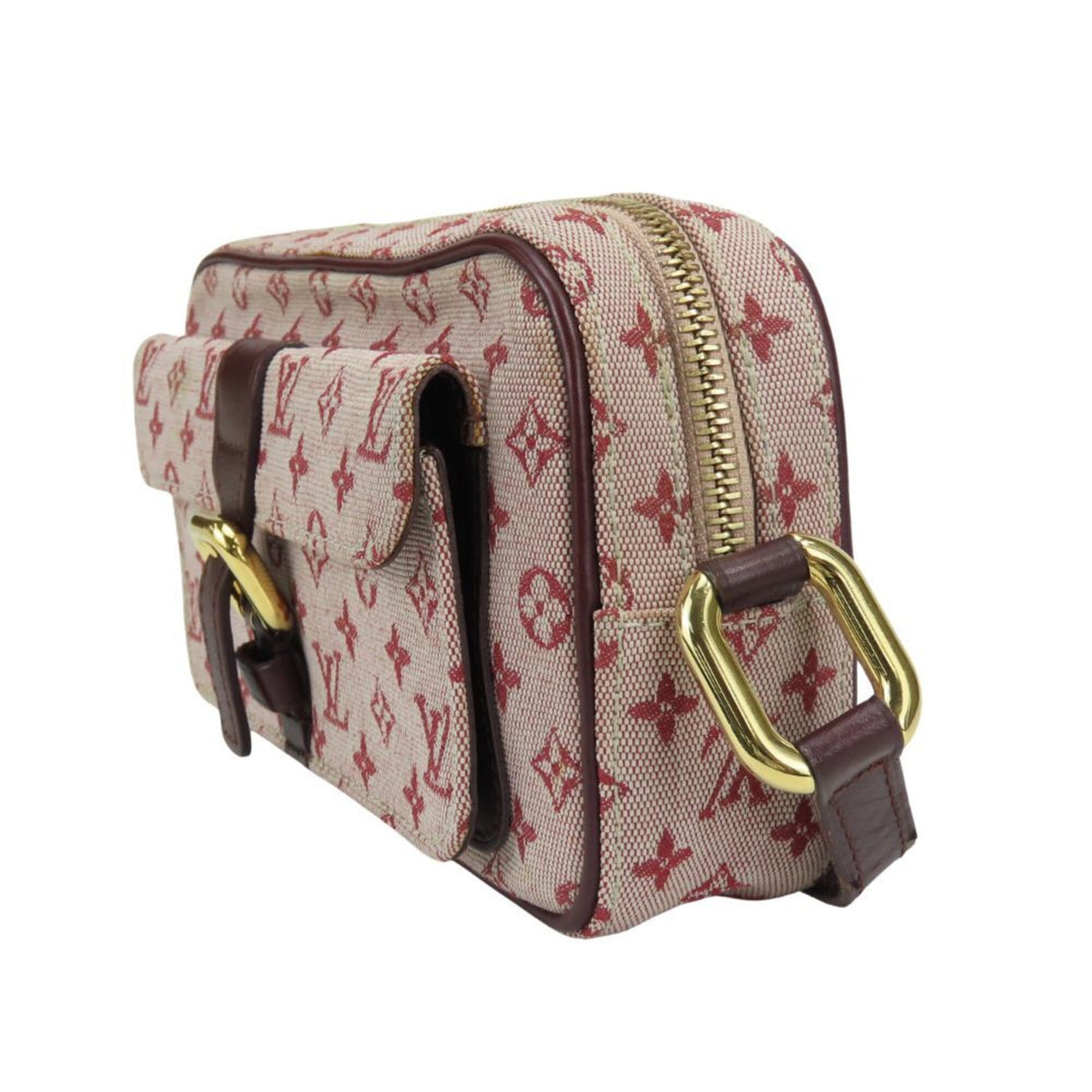 Louis Vuitton Bordeaux Cherry Red Color Monogram Mini Pochette Shoulder Bag (Pre-Owned)