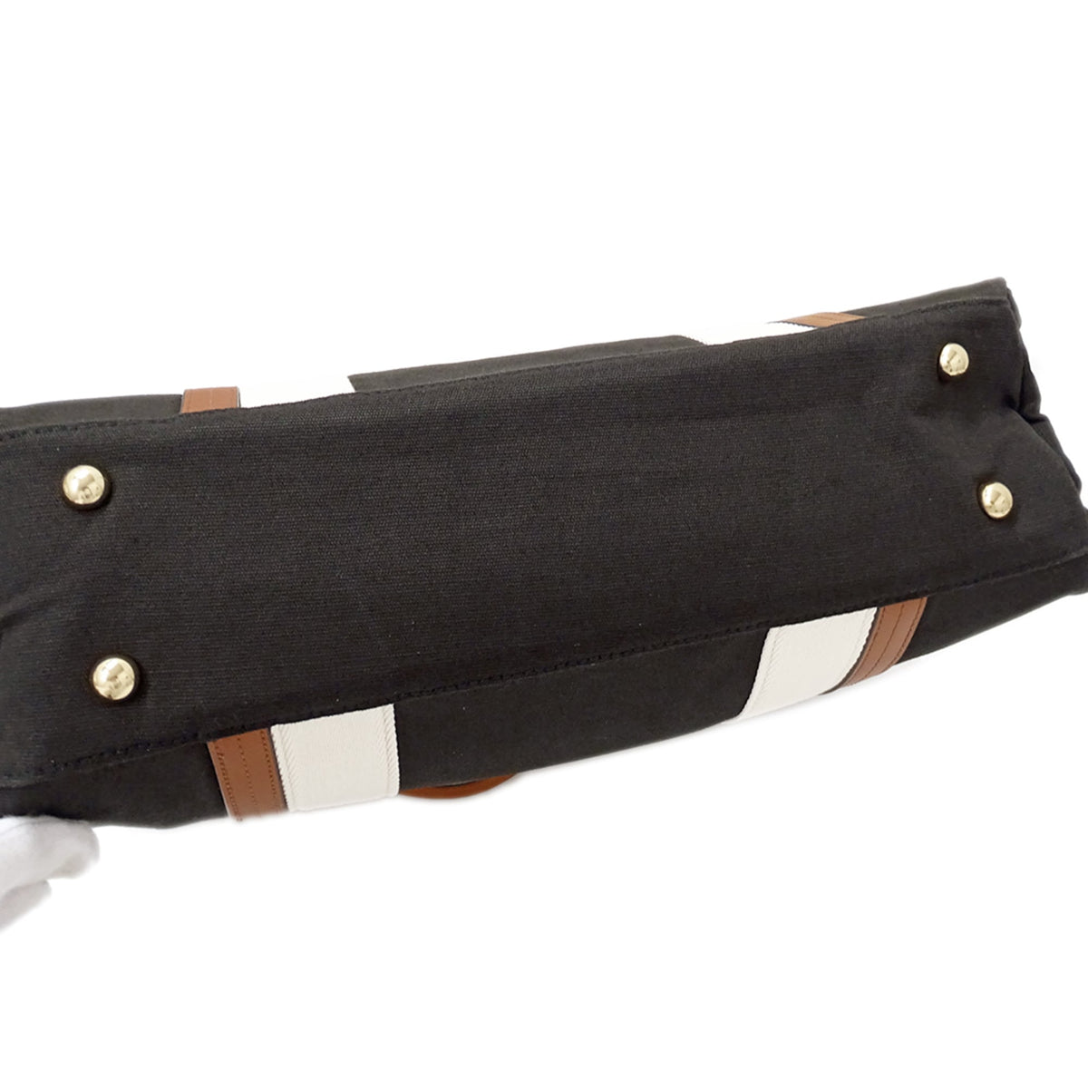 Chloé Black Canvas Shoulder Bag Tote Bag (Pre-Owned)