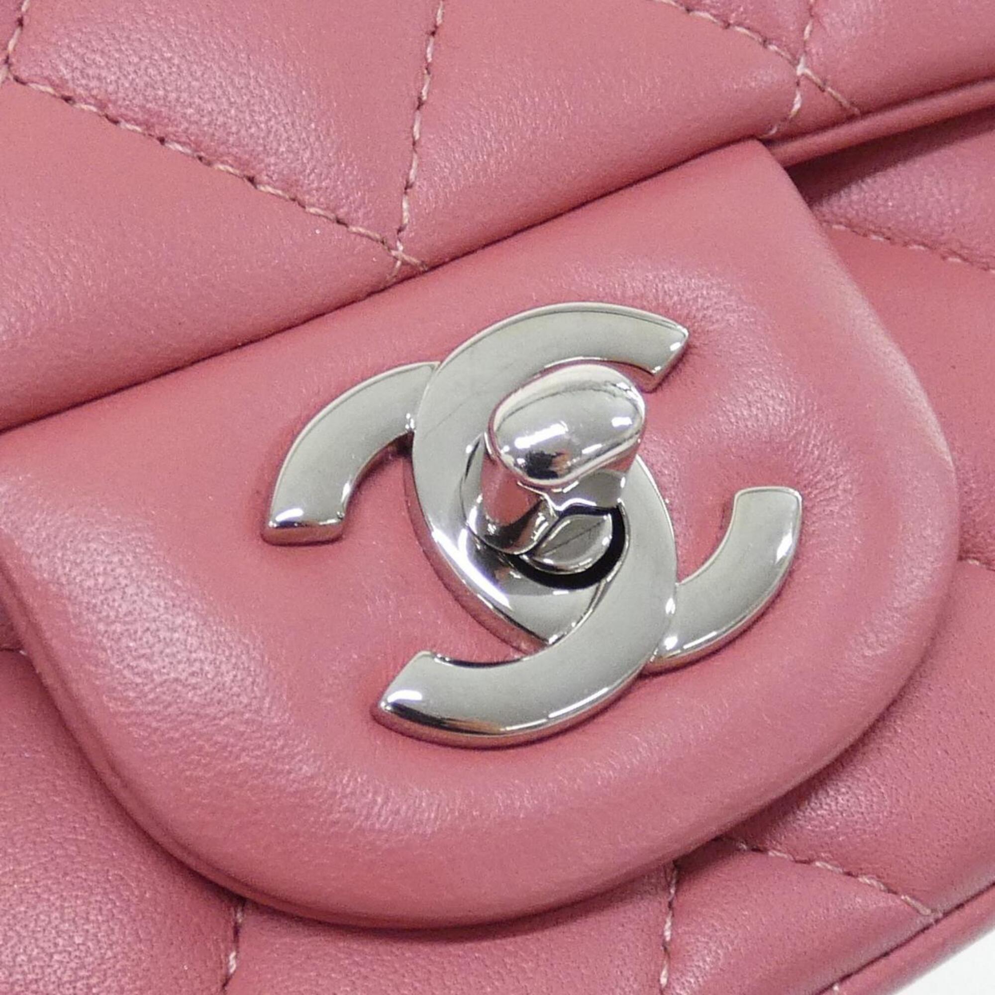 Chanel Pink Leather Shoulder Bag (Pre-Owned)