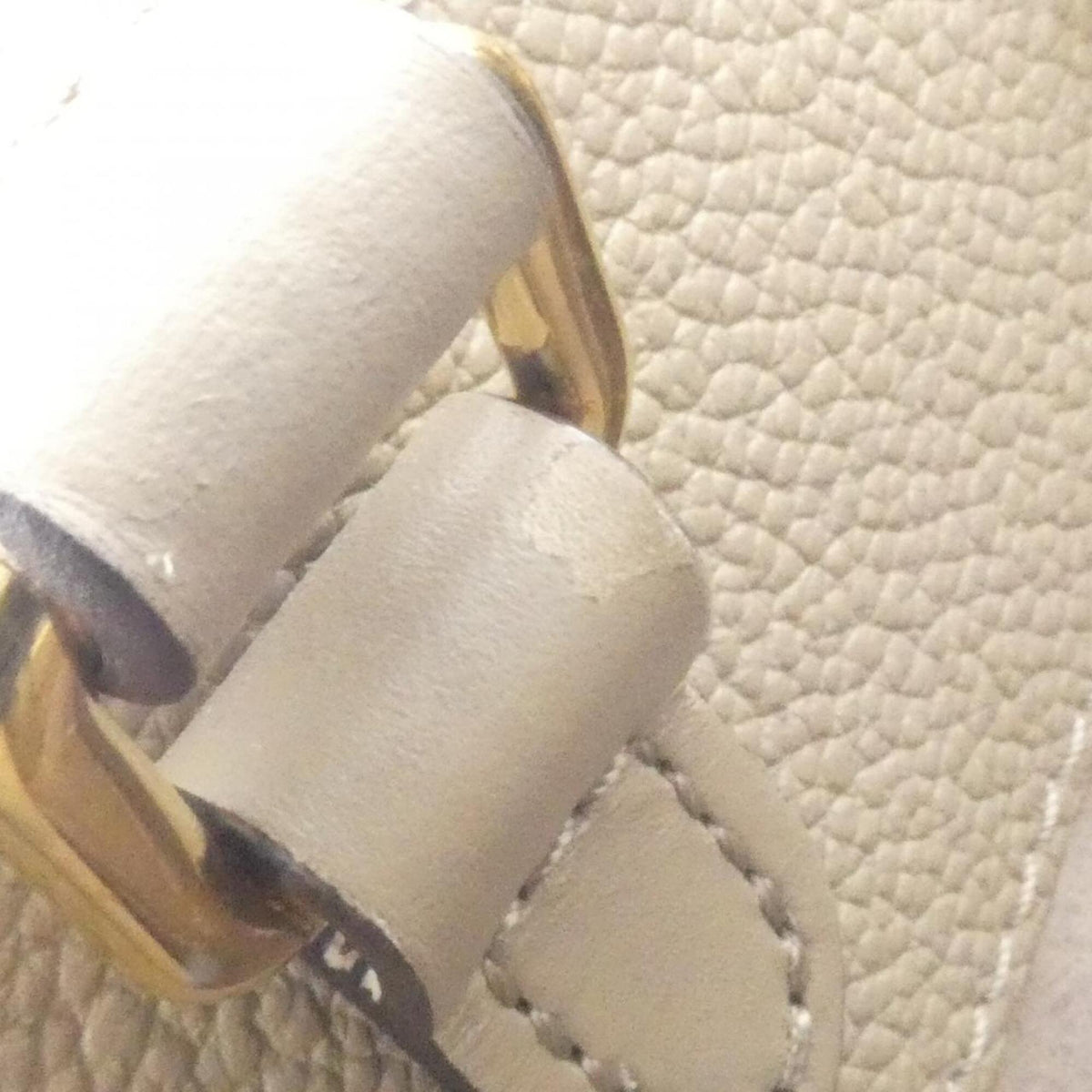 Louis Vuitton Tourterelle Leather Handbag (Pre-Owned)
