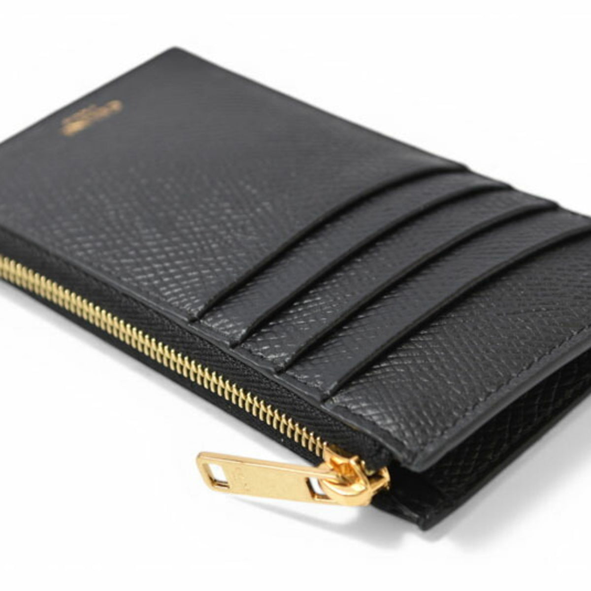 Celine Black Leather Card Wallet (Pre-Owned)