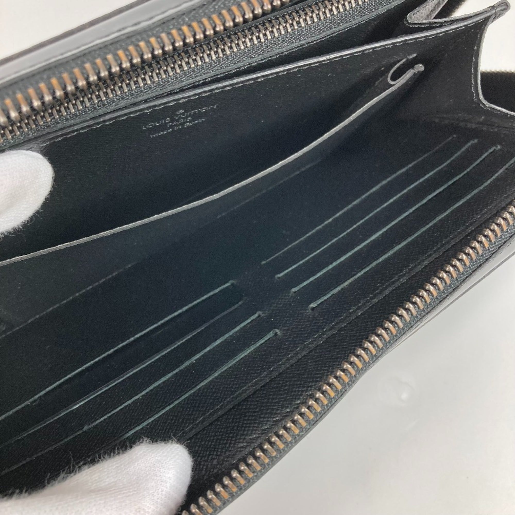Louis Vuitton Monogram Eclipse Black Monogram Eclipse Monogram Eclipse Long Bill Wallet (Bi-Fold) (Pre-Owned)