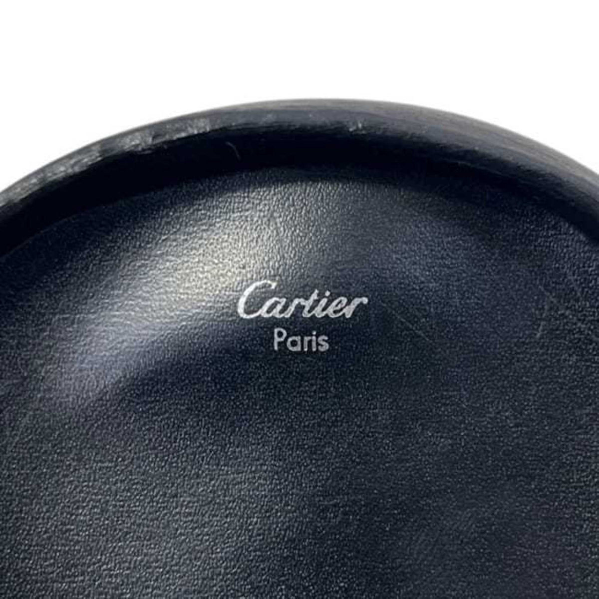 Cartier Black Leather Coin Purse/Coin Case (Pre-Owned)