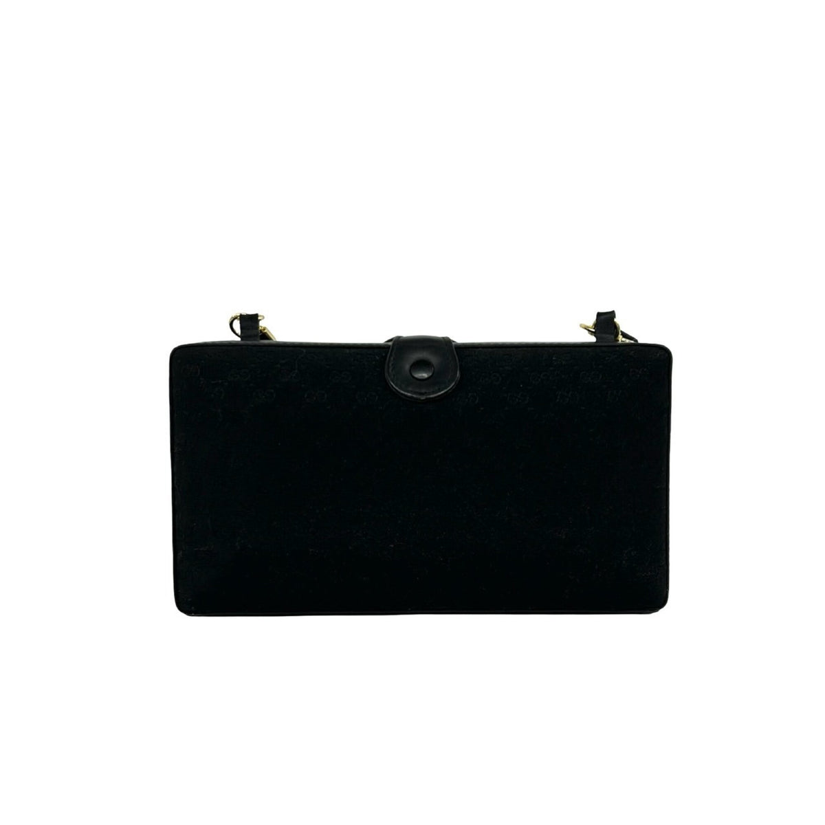 Gucci Black Canvas Leather Shoulder Bag (Pre-Owned)