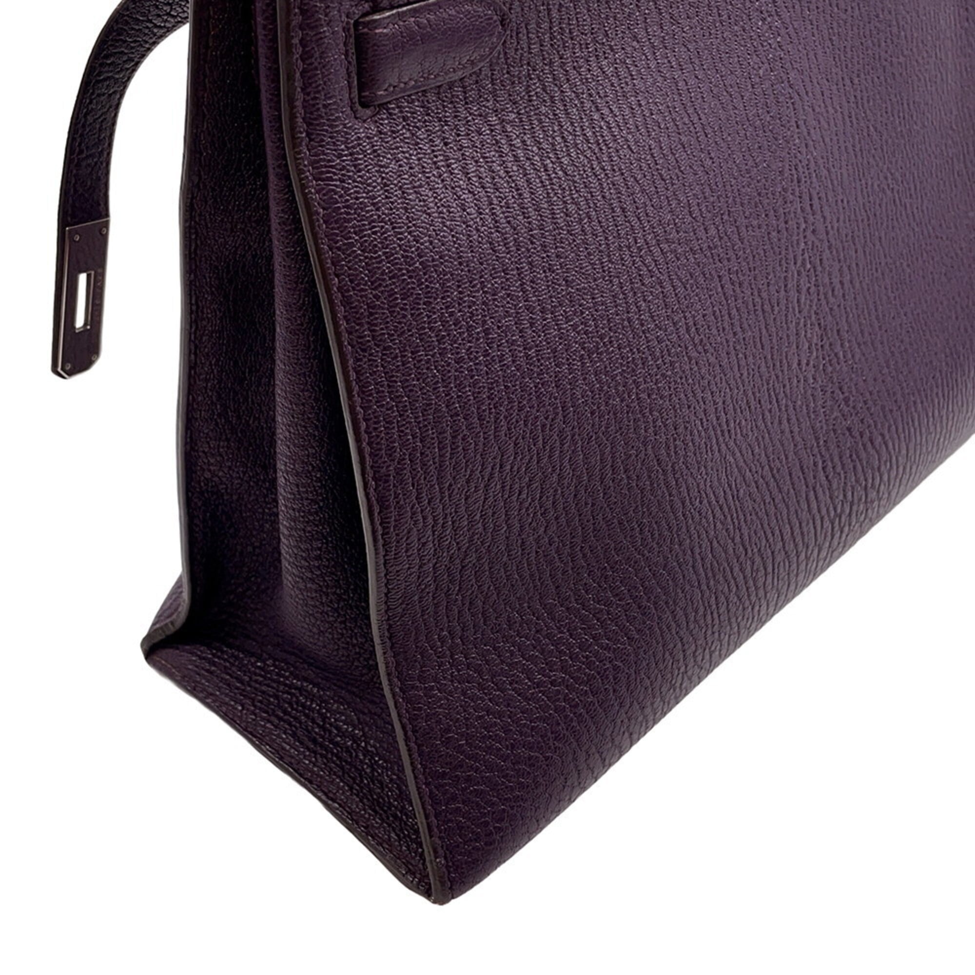Hermes Cassis Chevre Coromandel Leather Handbag (Pre-Owned)