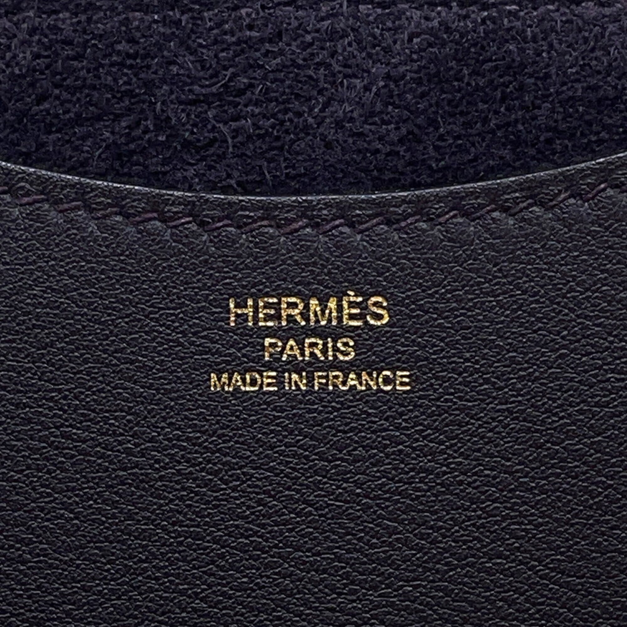 Hermes Cassis Taurillon Clemence Leather Swift Leather Tote Bag (Pre-Owned)
