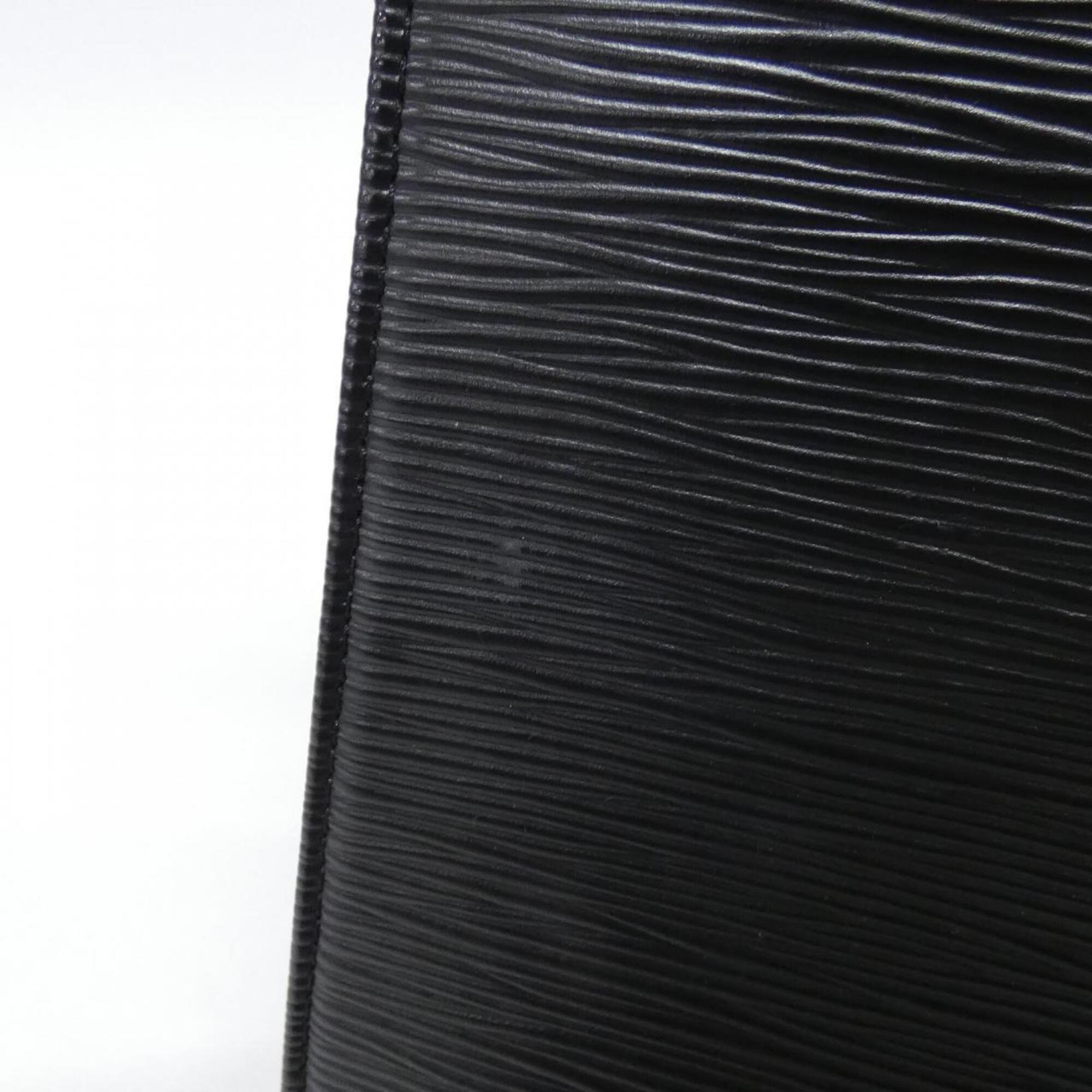 Louis Vuitton Black Leather Shoulder Bag (Pre-Owned)