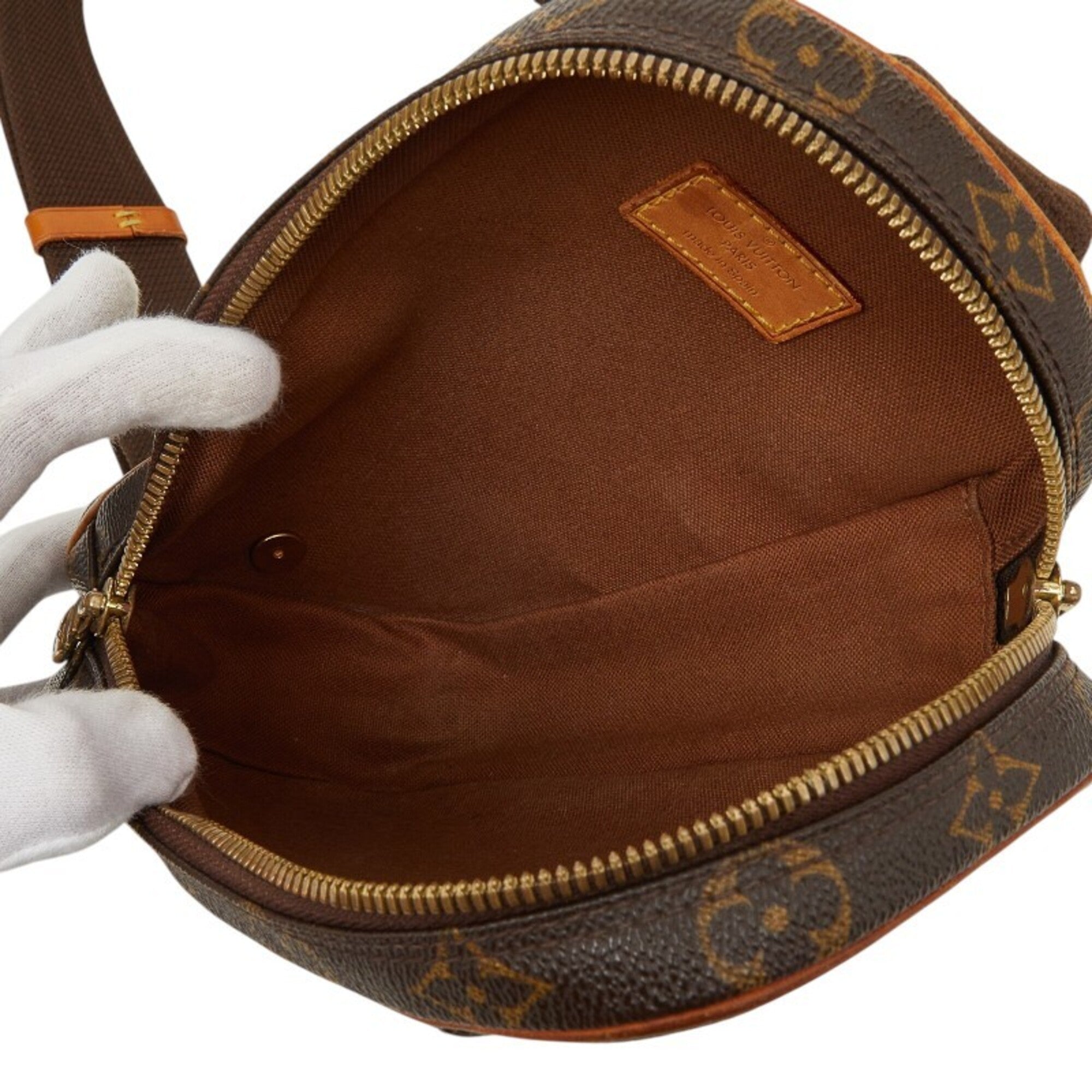 Louis Vuitton Brown Pvc Leather Fanny Pack Sling Bag (Pre-Owned)