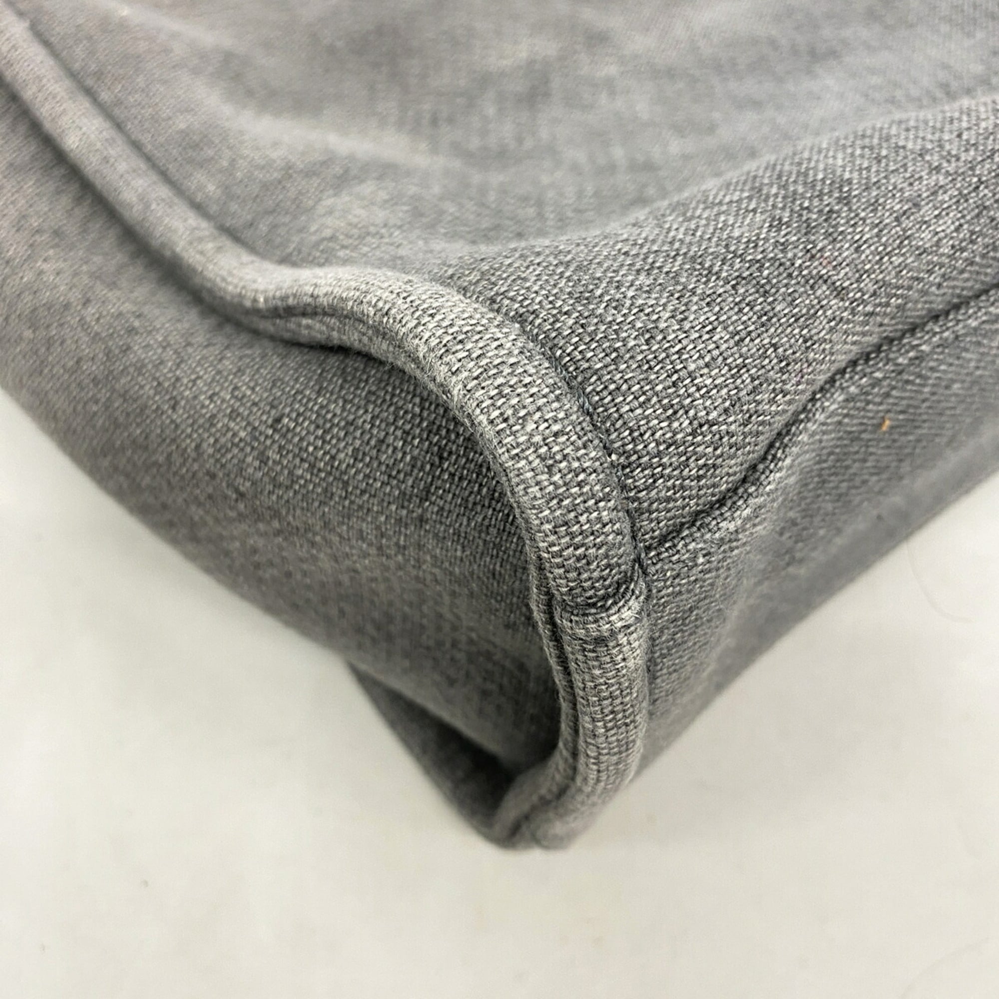 Chanel Gray Canvas Tote Bag (Pre-Owned)