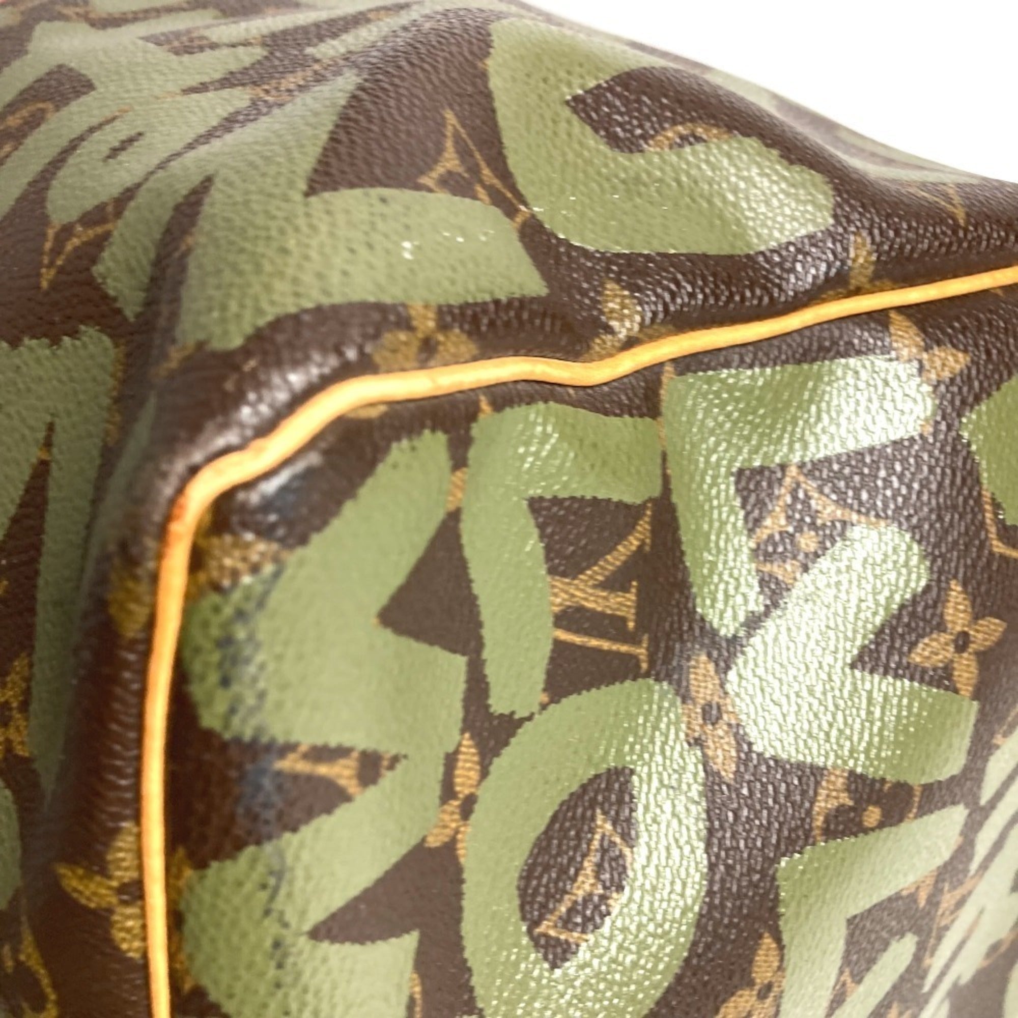 Louis Vuitton Monogram Graffiti Brown Khaki Monogram Graffiti Boston Bag Handbag (Pre-Owned)