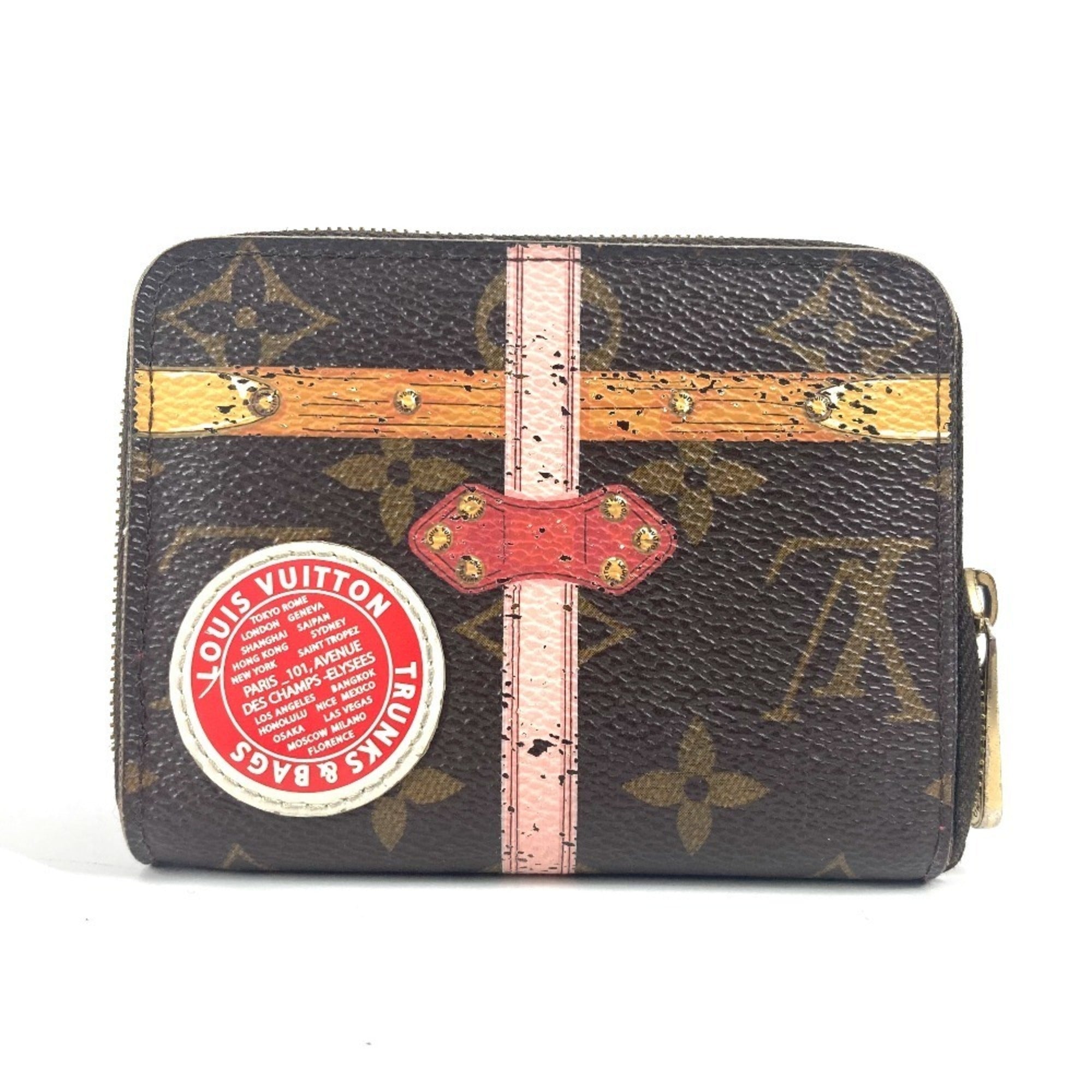 Louis Vuitton Monogram Brown Pink Monogram Coin Purse/Coin Case (Pre-Owned)