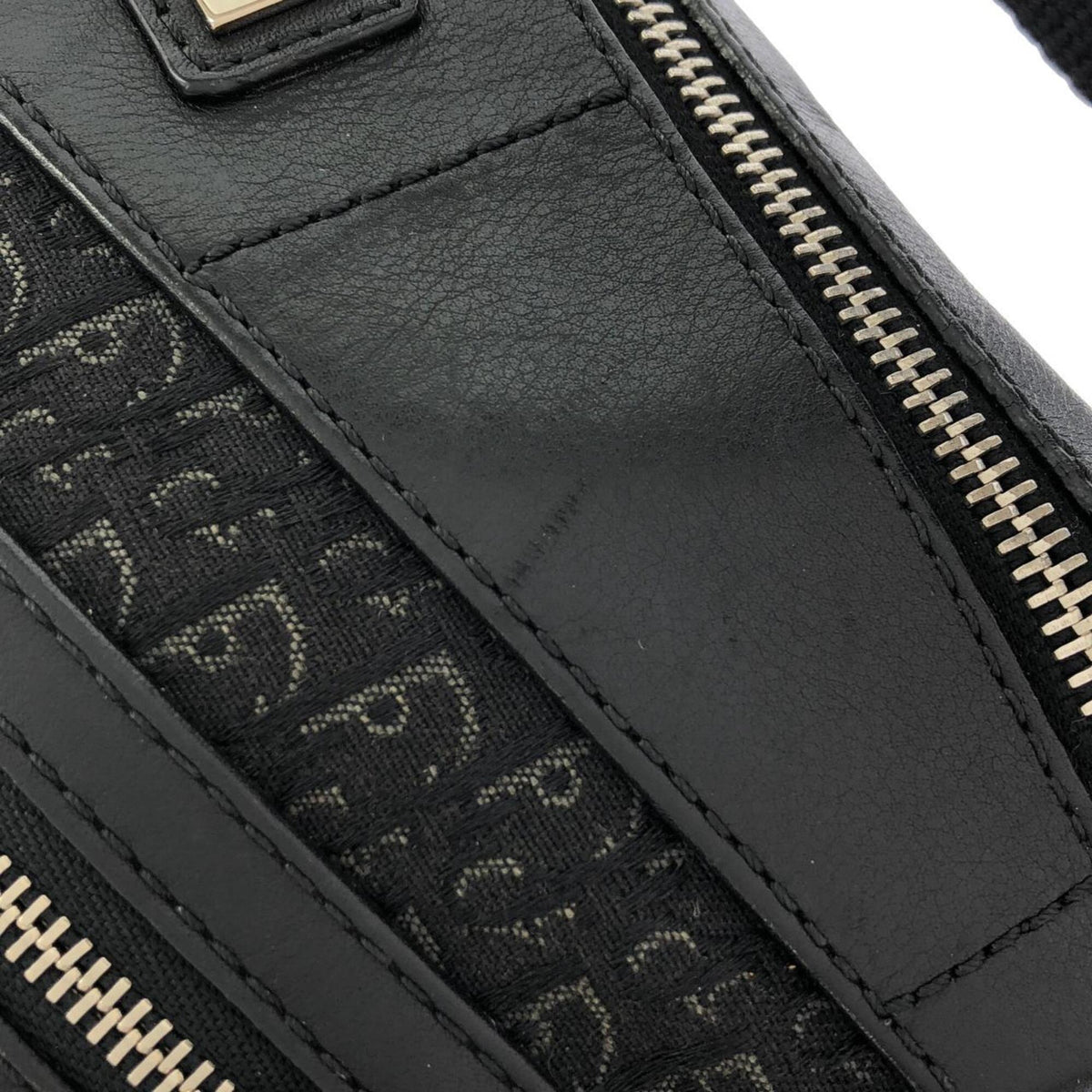 Christian Dior Black Canvas Shoulder Bag (Pre-Owned)