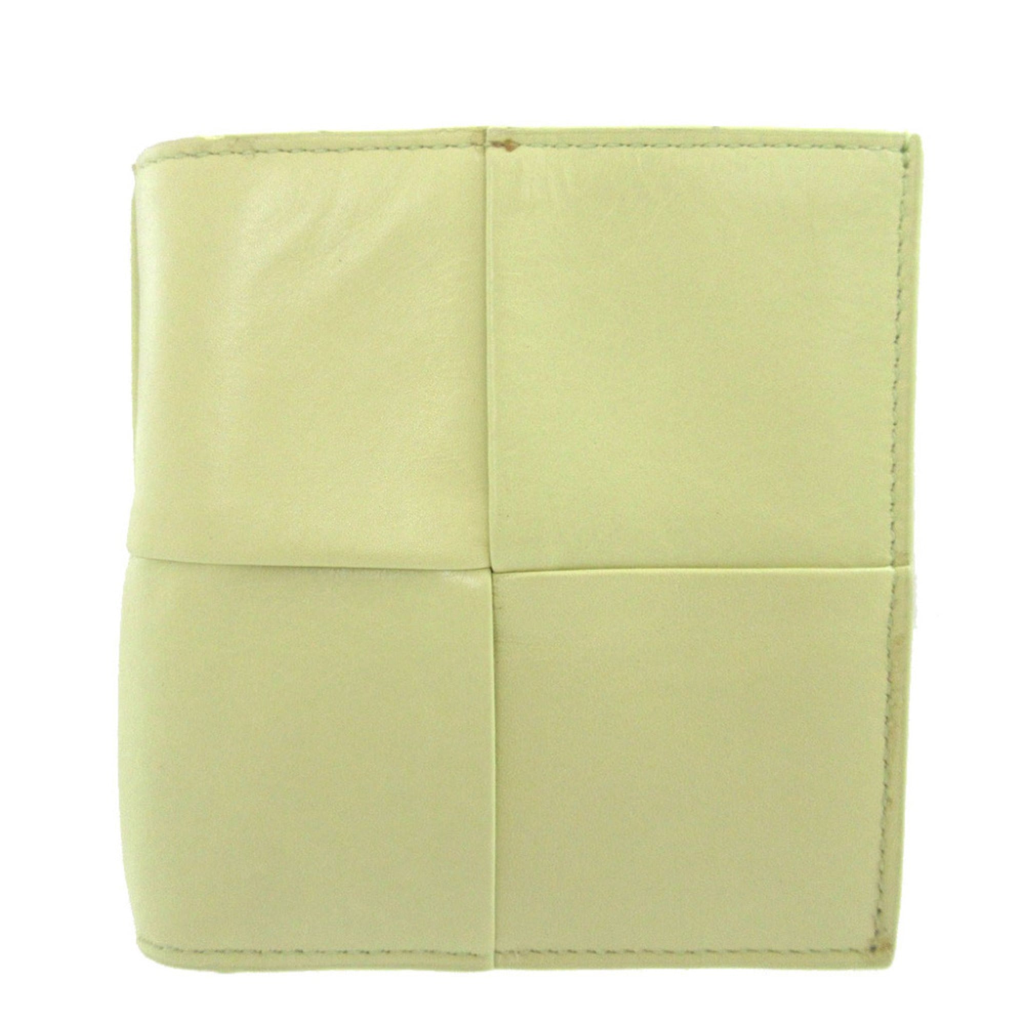 Bottega Veneta Yellow Leather Wallet (Bi-Fold) (Pre-Owned)