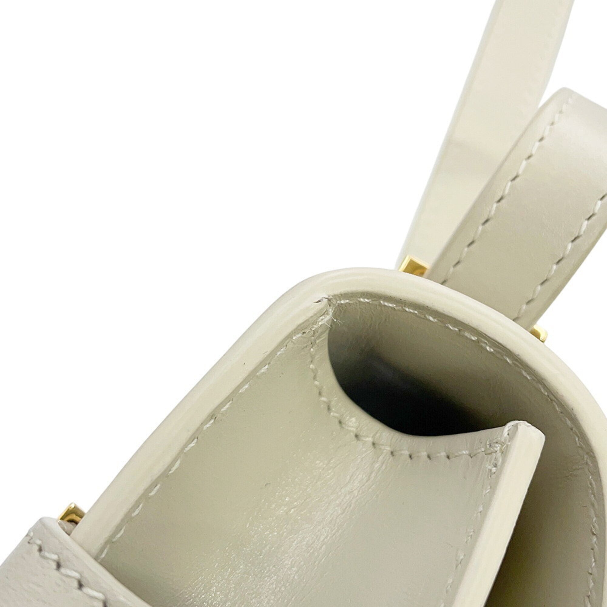 Saint Laurent White Leather Handbag Shoulder Bag (Pre-Owned)
