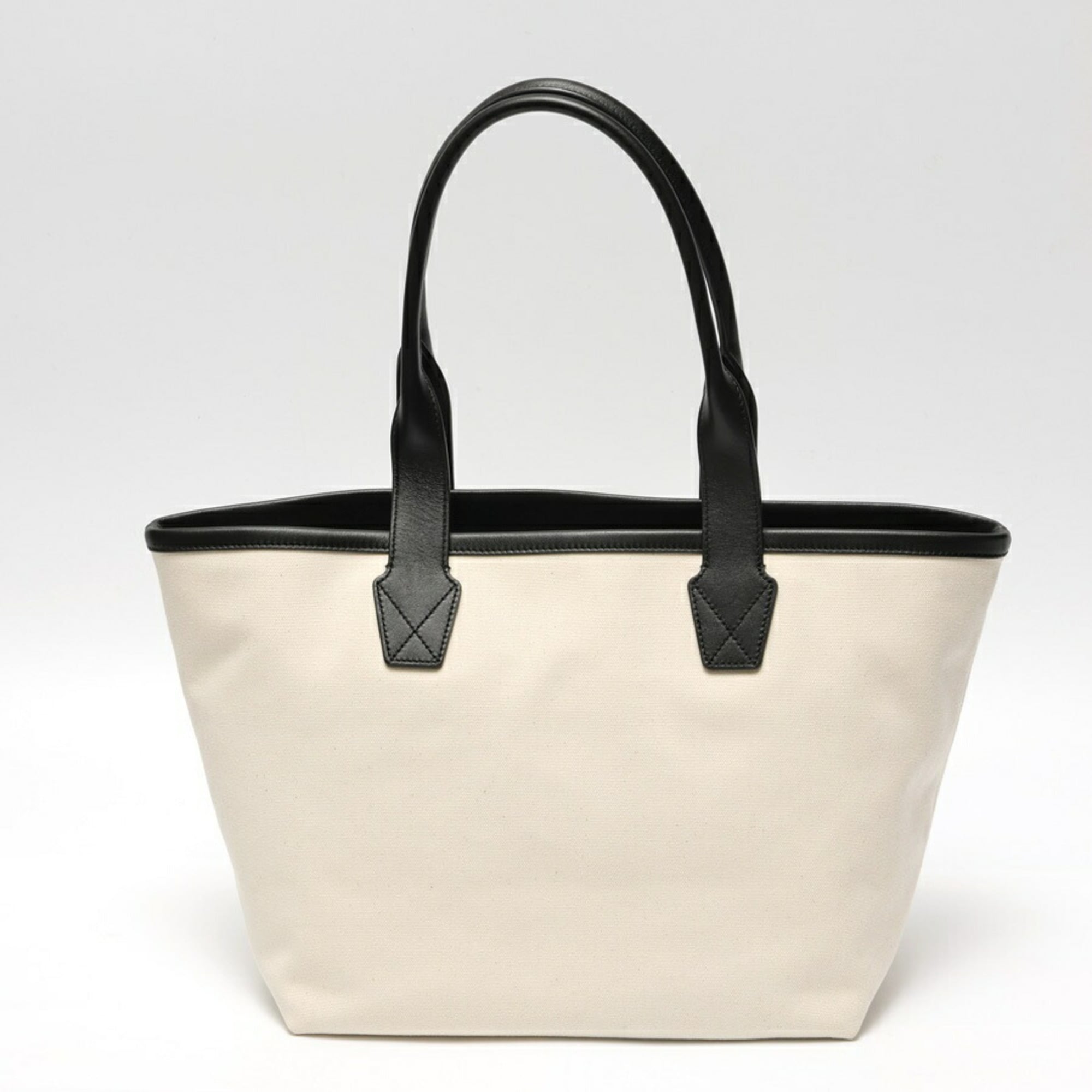 Balenciaga Black Canvas Leather Tote Bag (Pre-Owned)