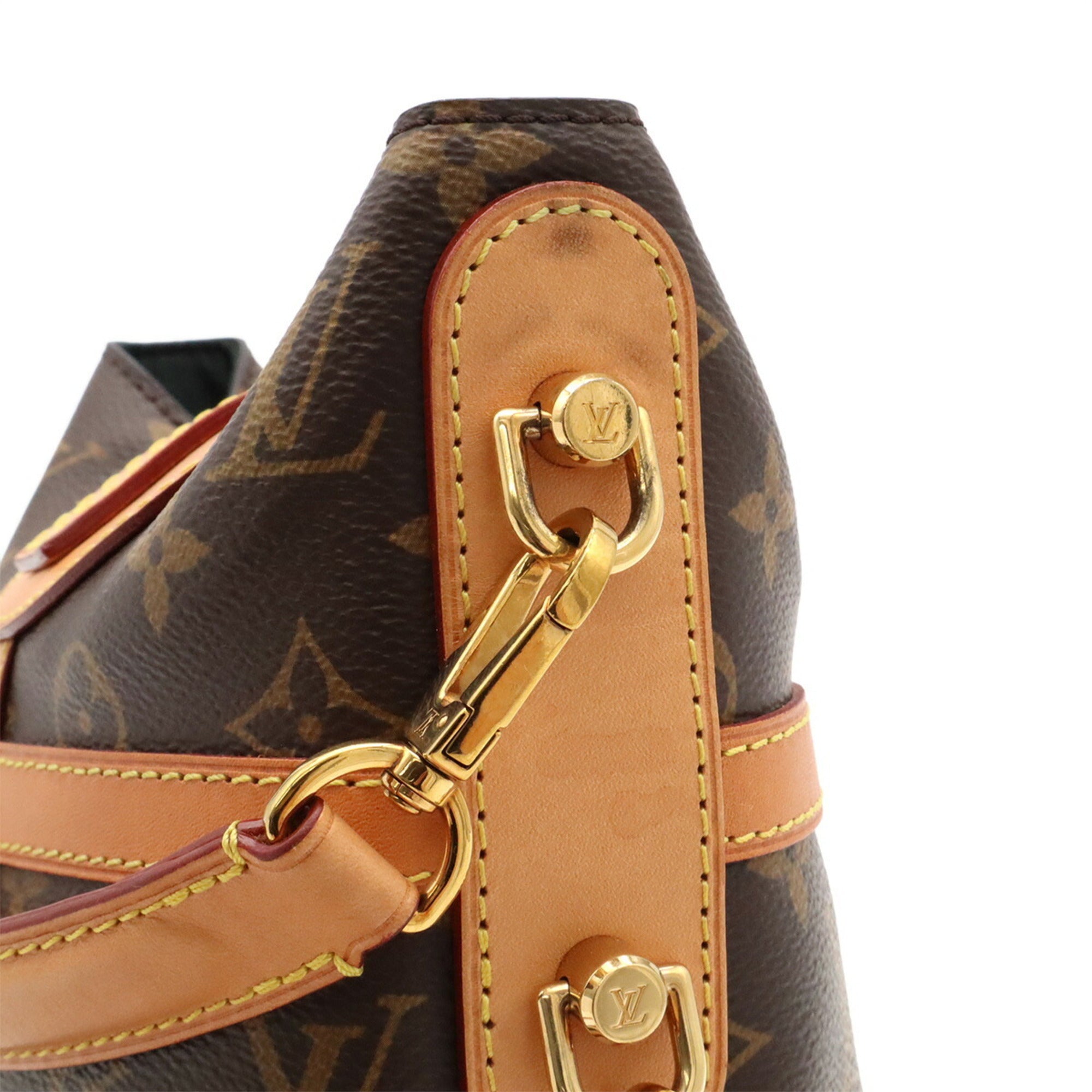 Louis Vuitton Brown Monogram Canvas Handbag Shoulder Bag (Pre-Owned)