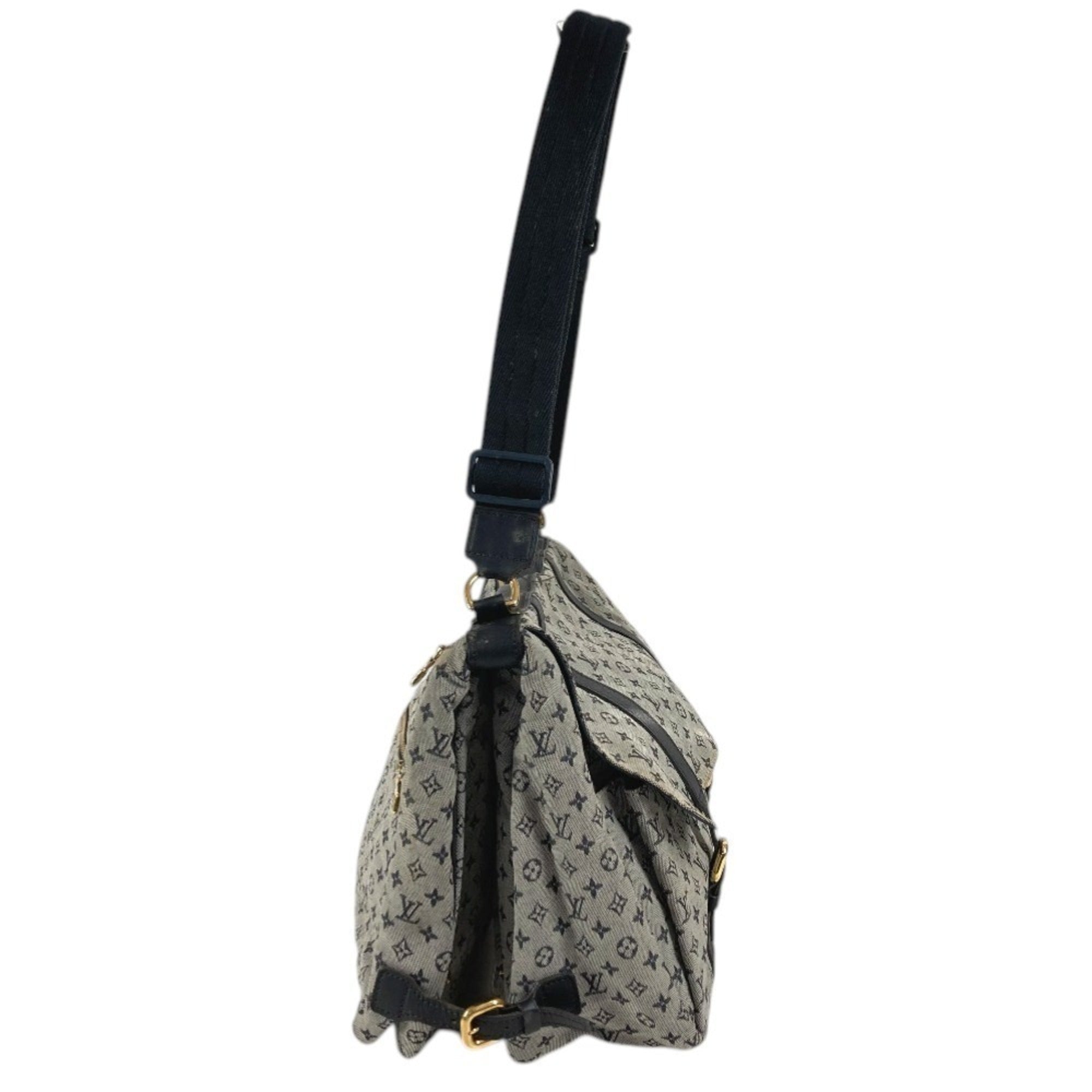 Louis Vuitton Navy Monogram Mini Messenger Bag Shoulder Bag (Pre-Owned)