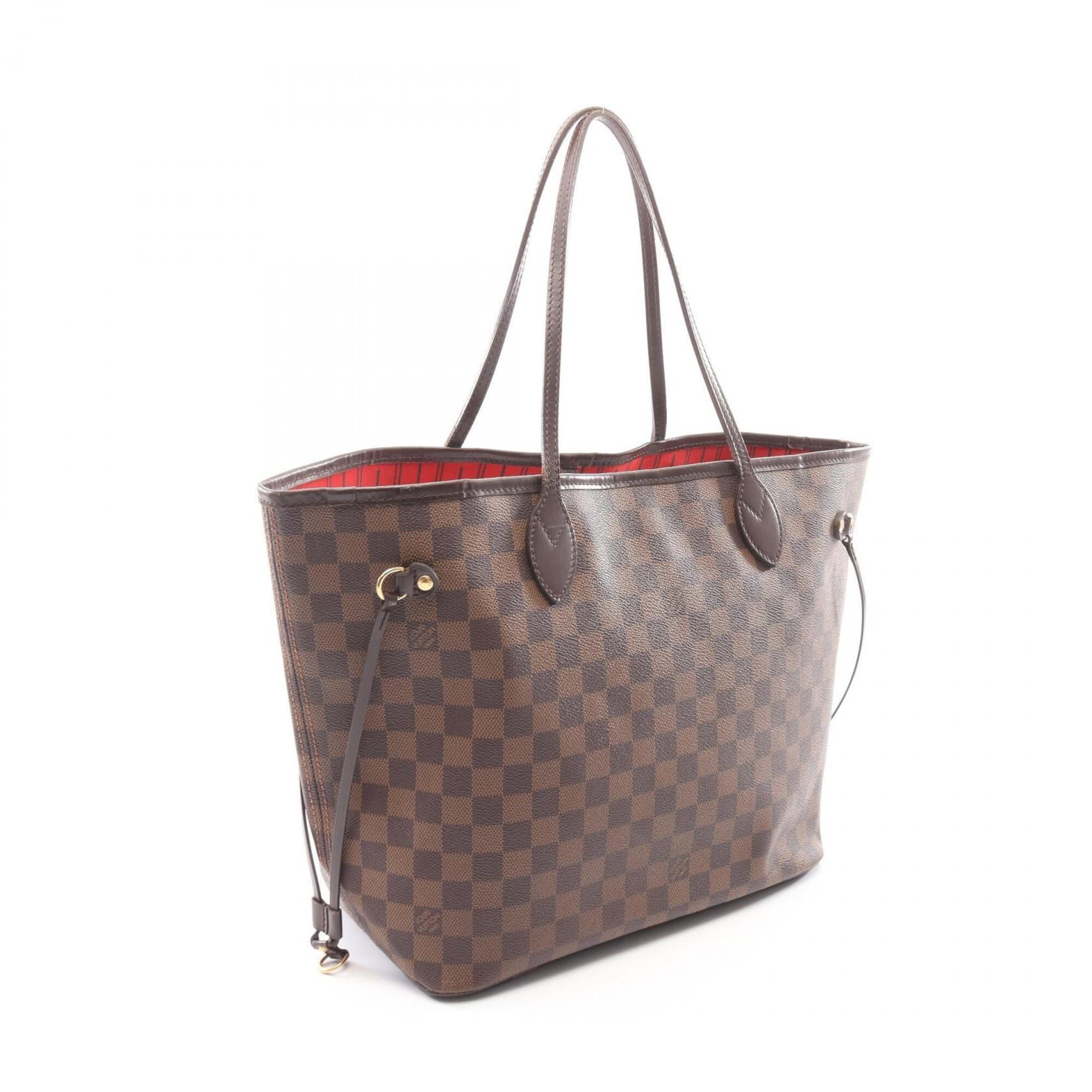Louis Vuitton Brown Damier Canvas Coated Canvas Leather Handbag Tote Bag (Pre-Owned)