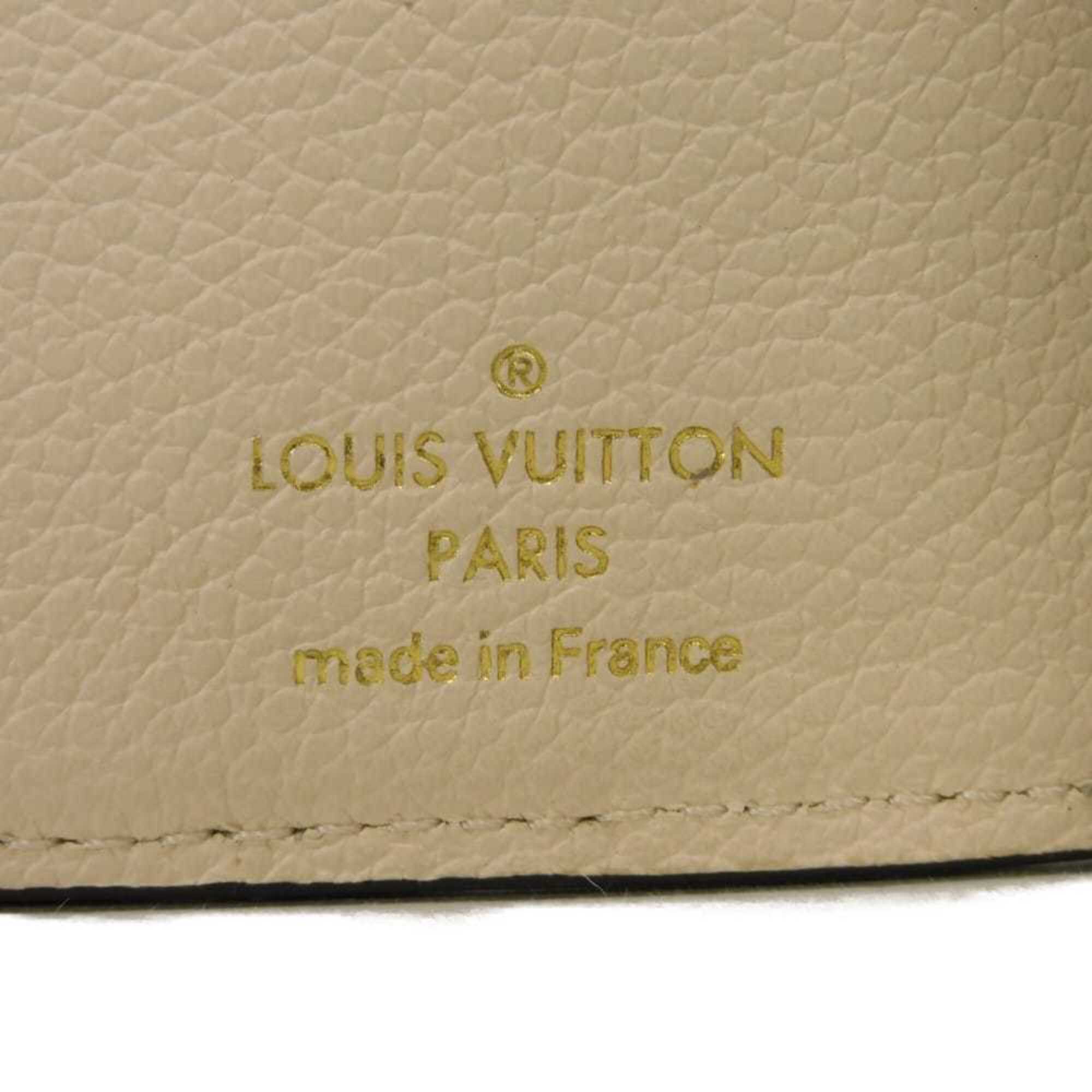 Louis Vuitton Monogram White Monogram Empreinte Leather Wallet (Tri-Fold) (Pre-Owned)