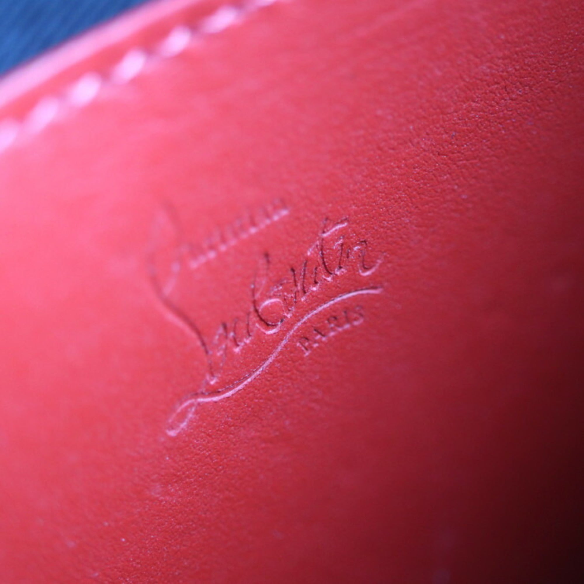 Christian Louboutin Multi-Color Leather Clutch Bag Handbag (Pre-Owned)