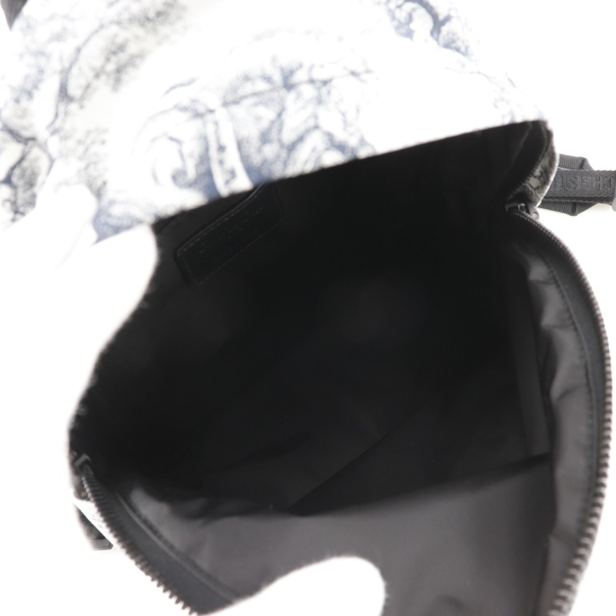 Christian Dior Black White Nylon Backpack (Pre-Owned)