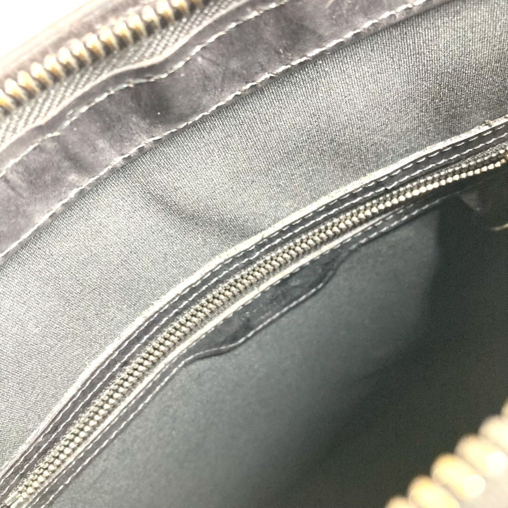 Louis Vuitton Black Dark Gray Monogram Mat Leather Shoulder Bag Tote Bag (Pre-Owned)