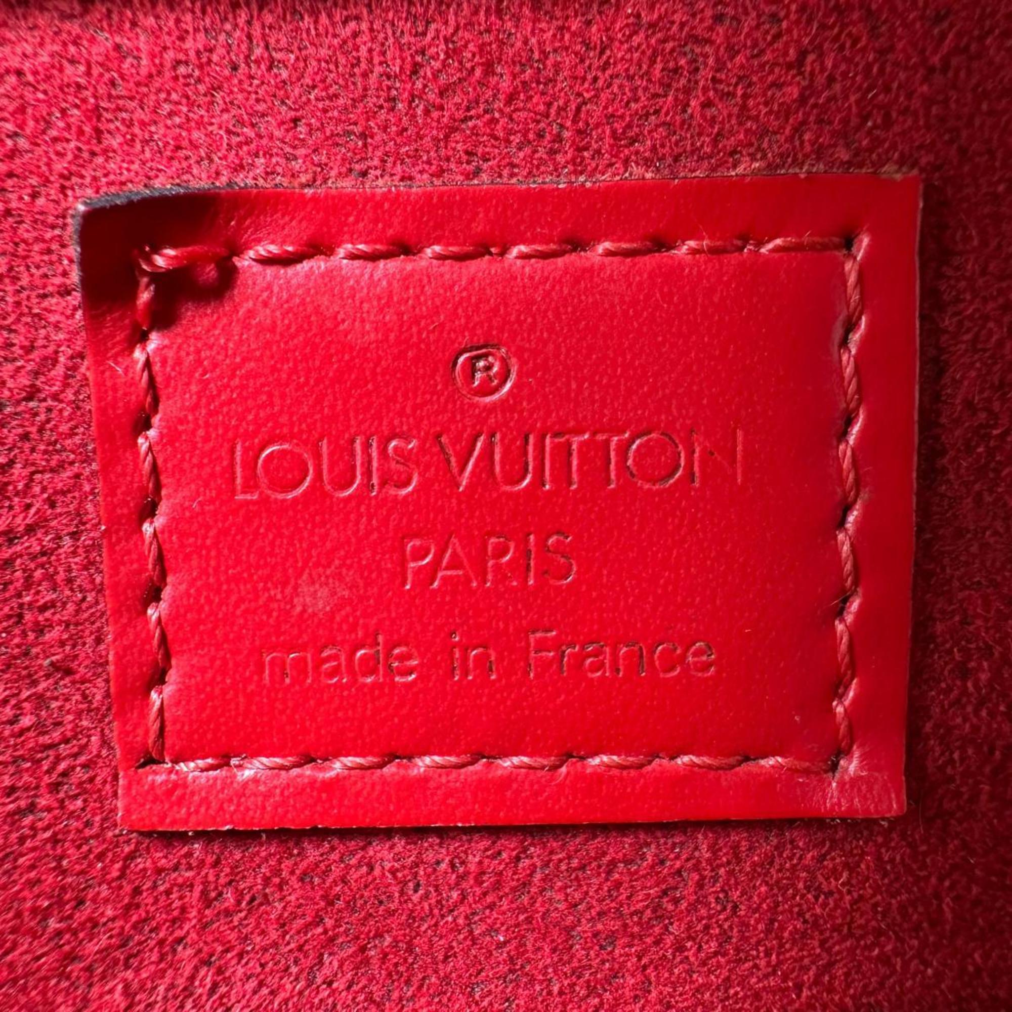 Louis Vuitton Red Color Epi Leather Handbag (Pre-Owned)