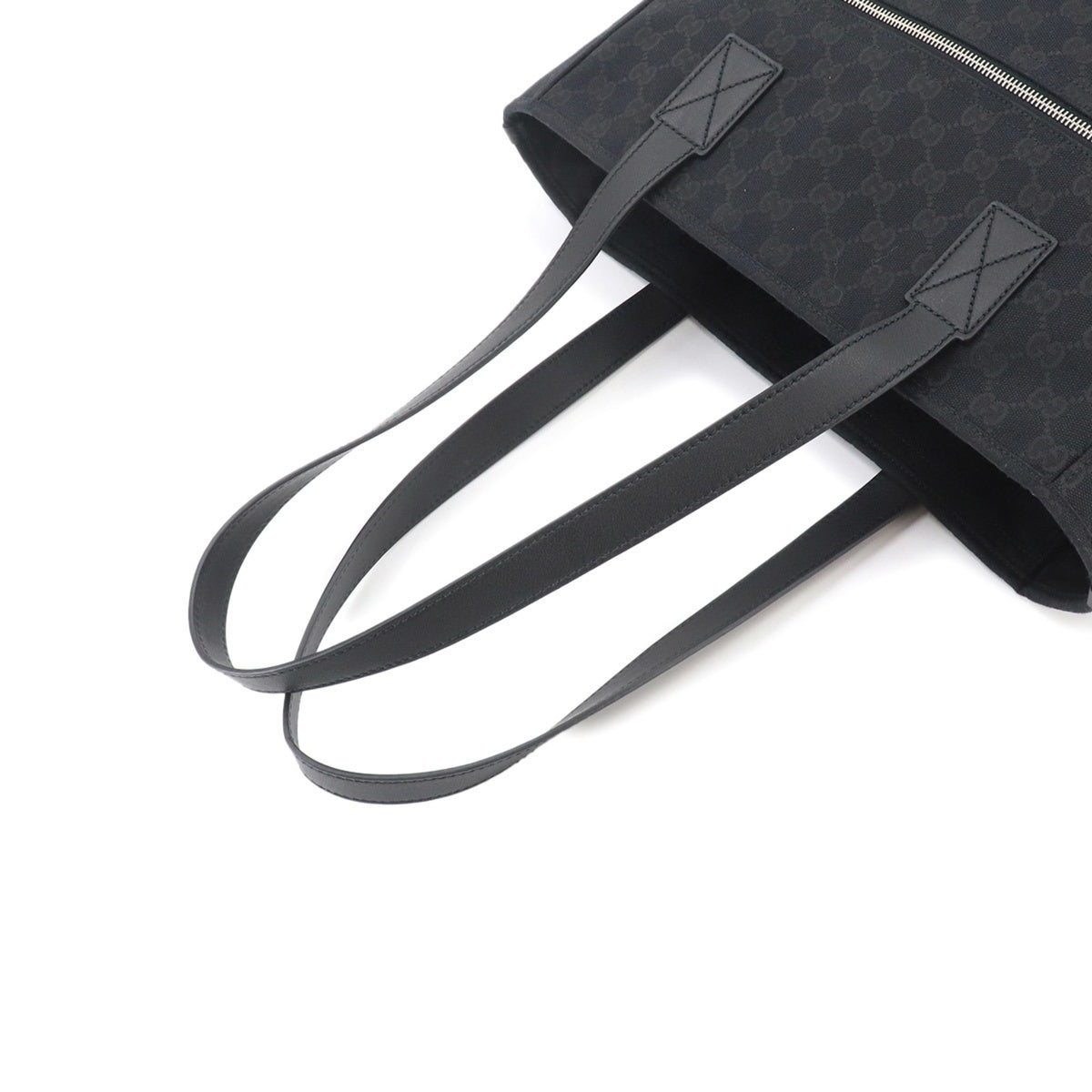 Gucci Gg Canvas Black Gg Canvas Handbag Tote Bag (Pre-Owned)