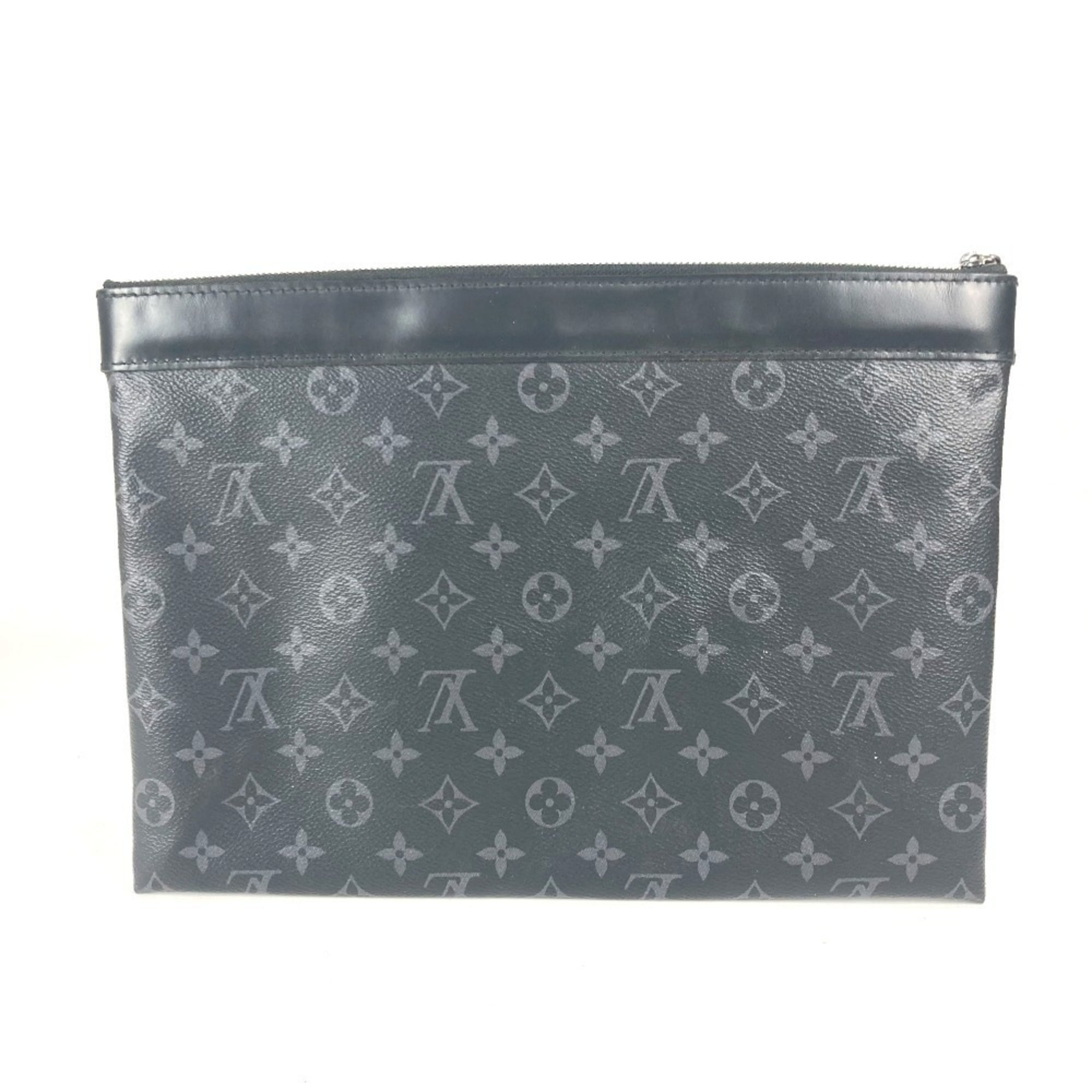 Louis Vuitton Black Monogram Eclipse Monogram Eclipse Clutch Bag Pochette Pouch (Pre-Owned)