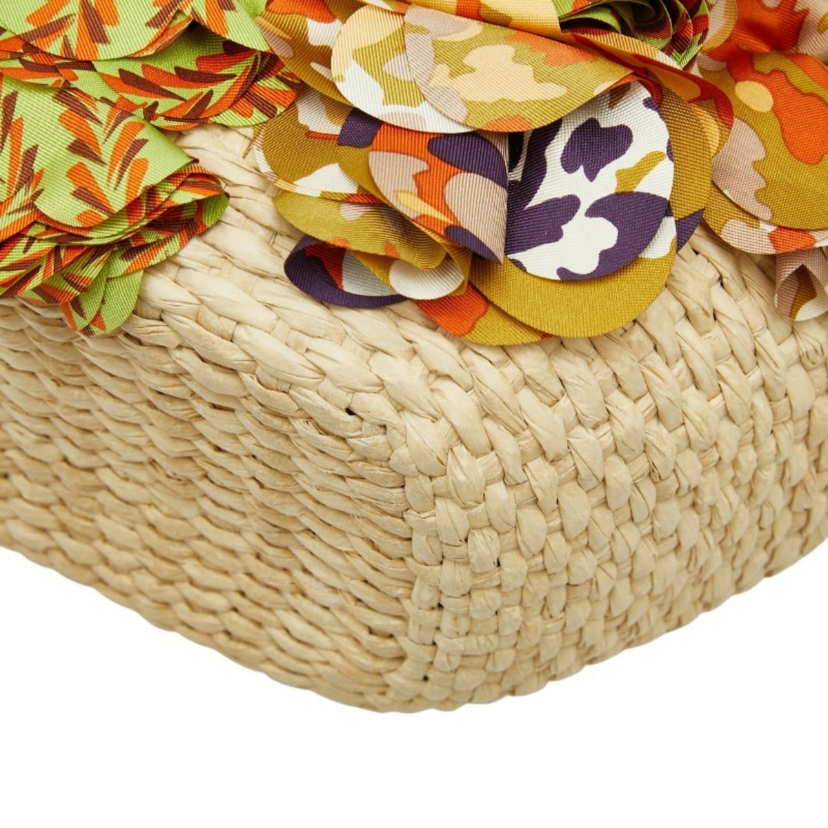 Prada Multi-Color Raffia Handbag (Pre-Owned)