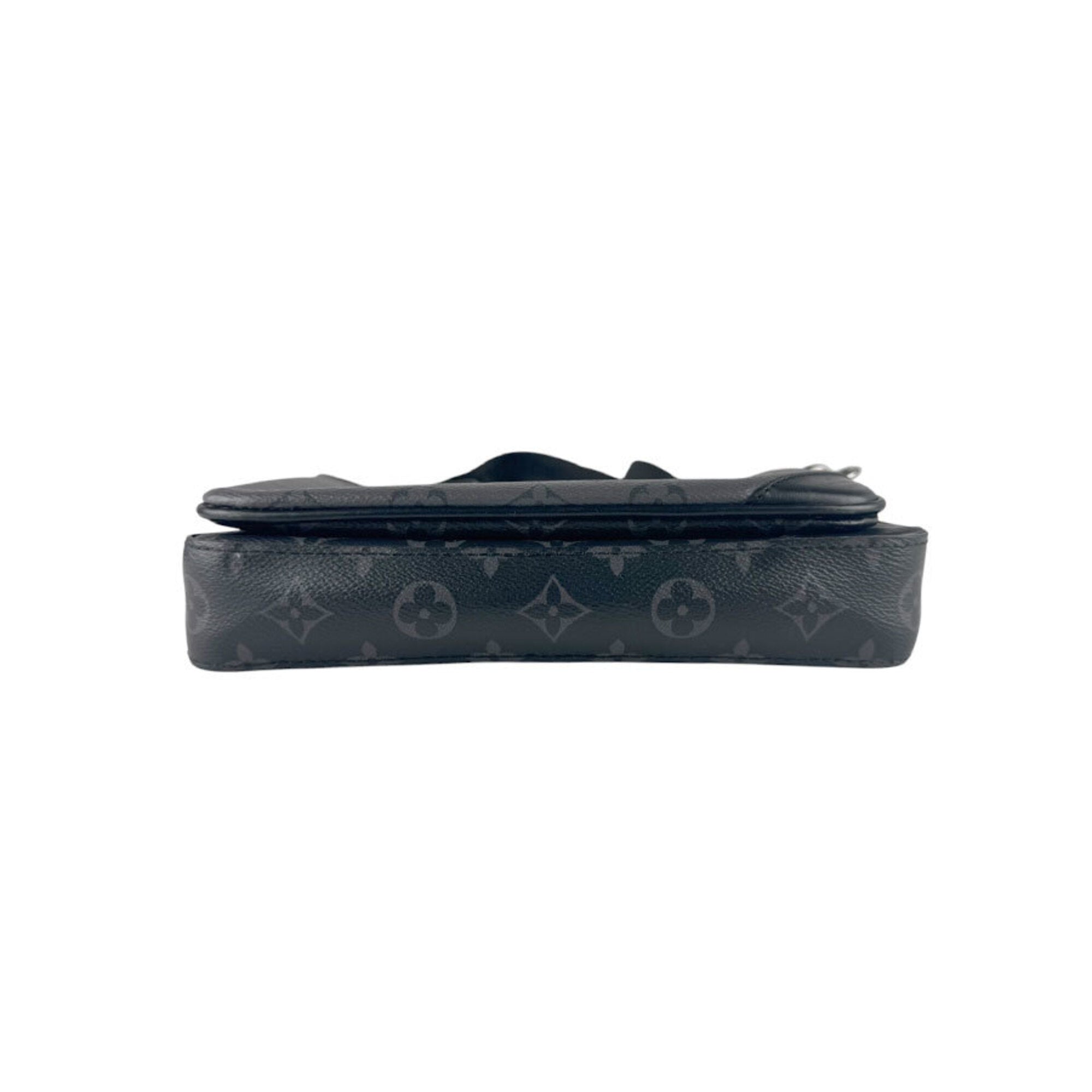 Louis Vuitton Black Gray Monogram Eclipse Pouch Shoulder Bag (Pre-Owned)