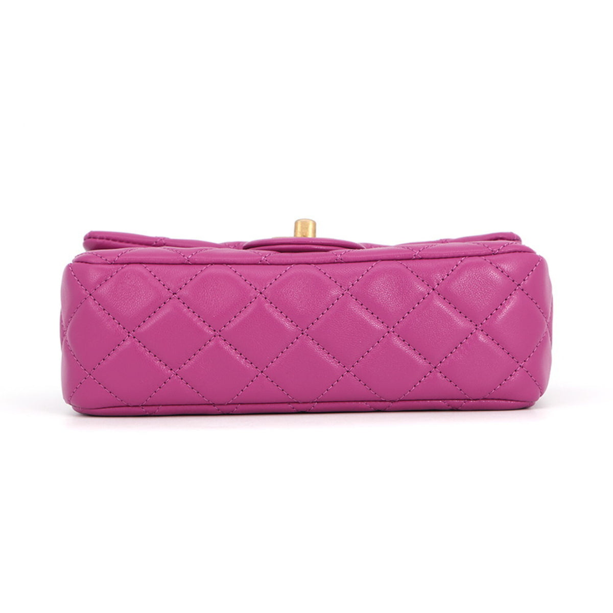 Chanel Purple Leather Handbag Shoulder Bag (Pre-Owned)