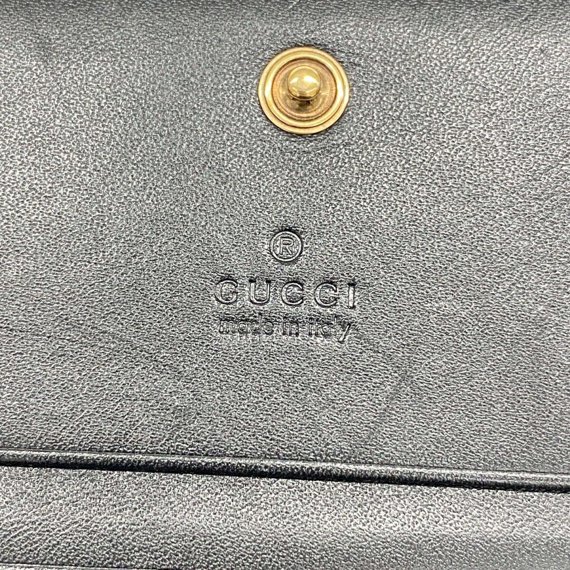 Gucci Black Leather Wallet (Bi-Fold) (Pre-Owned)