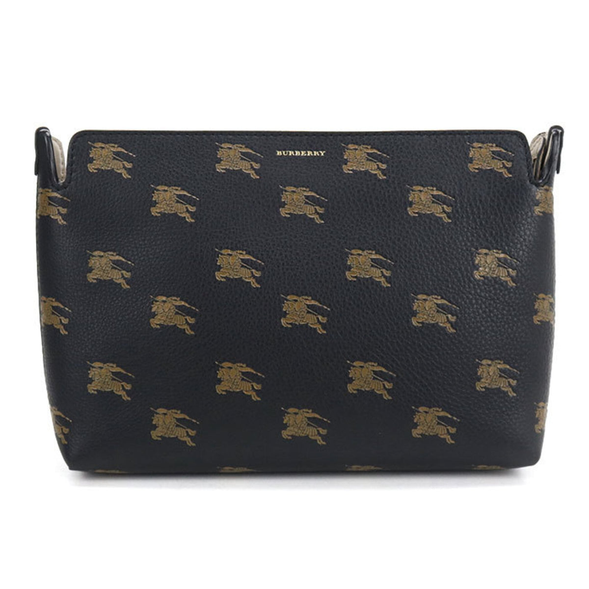 Burberry Black Leather Clutch Bag (Pre-Owned)
