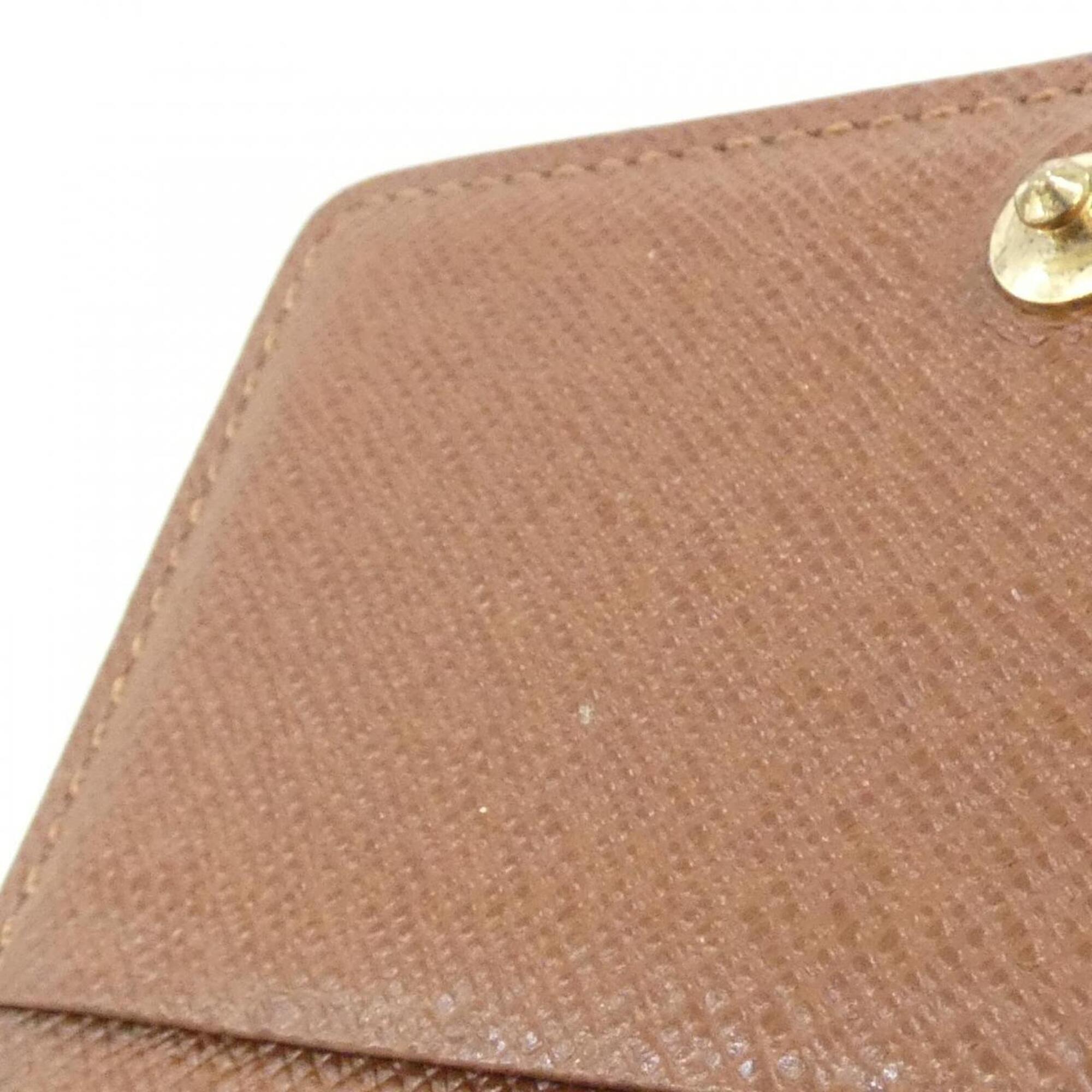 Louis Vuitton Marron Coated Canvas Coin Purse/Coin Case (Pre-Owned)