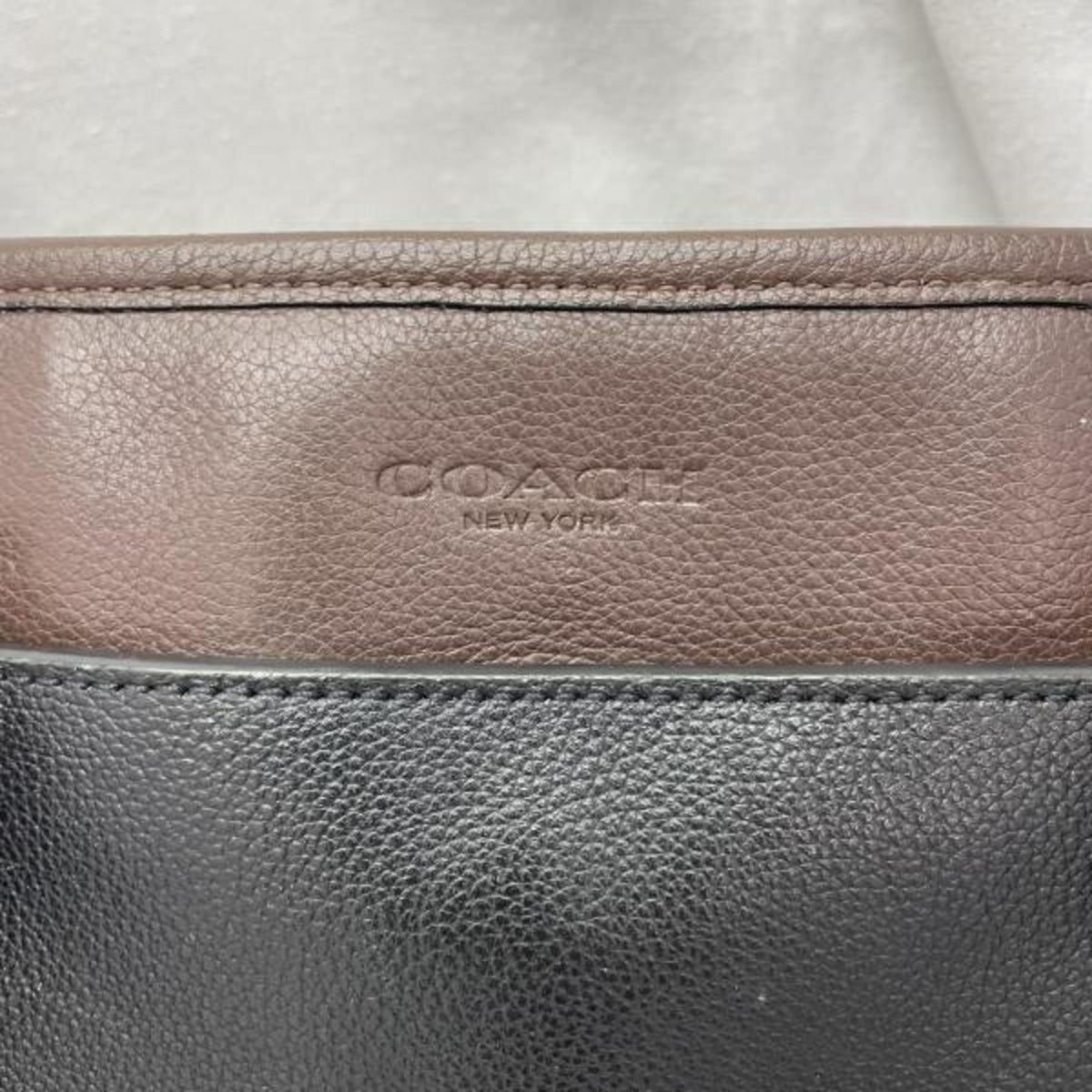 Coach Black Blue Brown Leather (Pre-Owned)