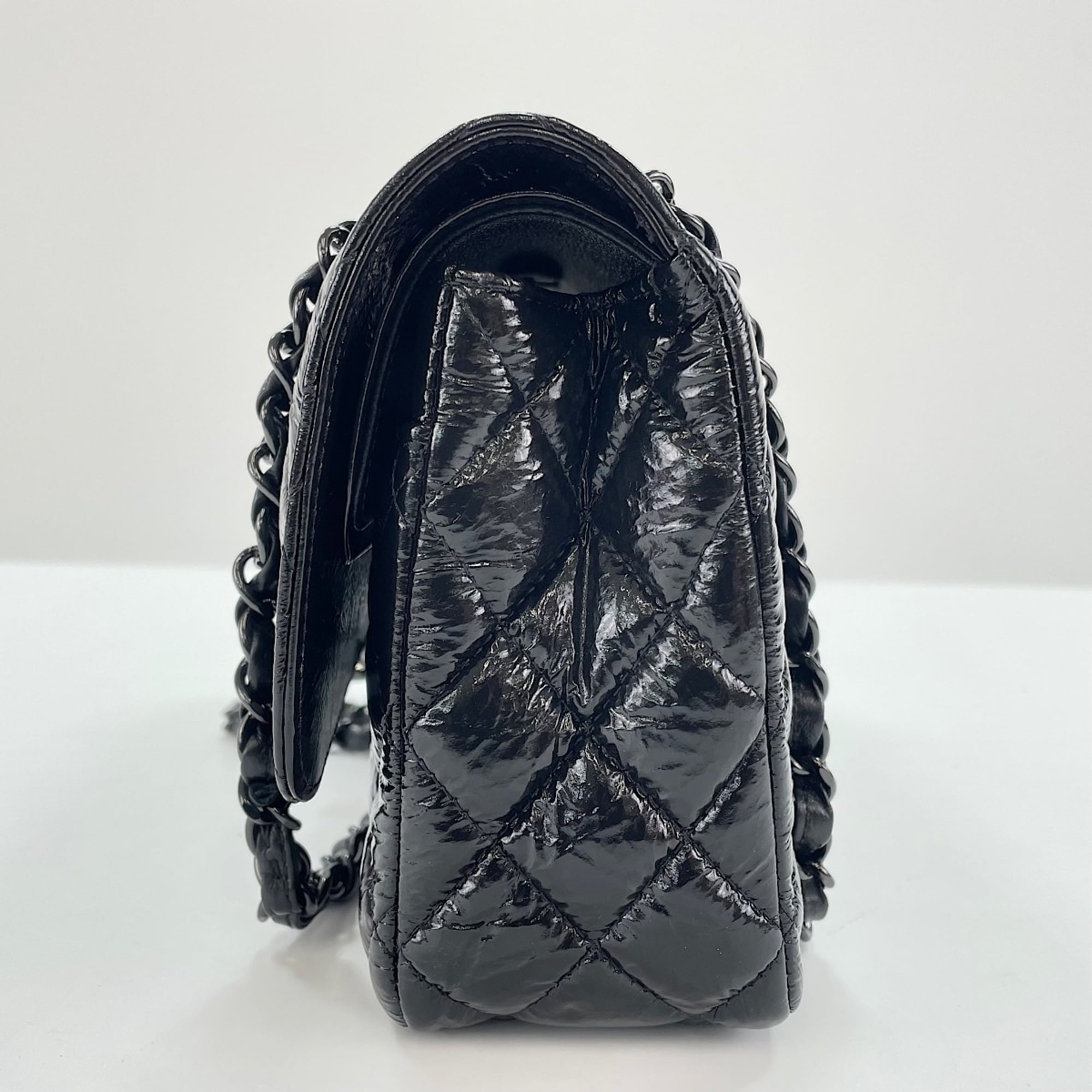 Chanel Matelasse Black Pvc Shoulder Bag (Pre-Owned)